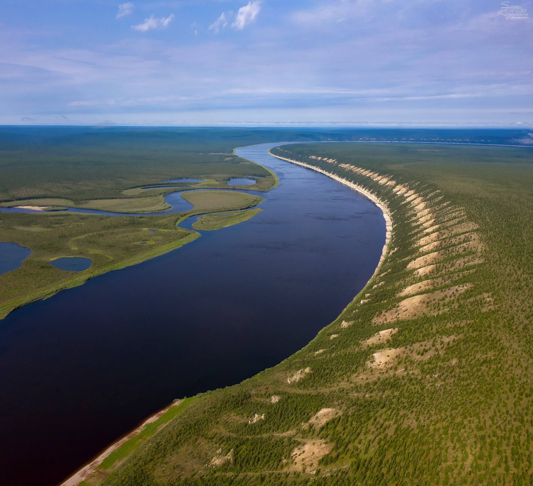 Река Оленёк, нижнее течение