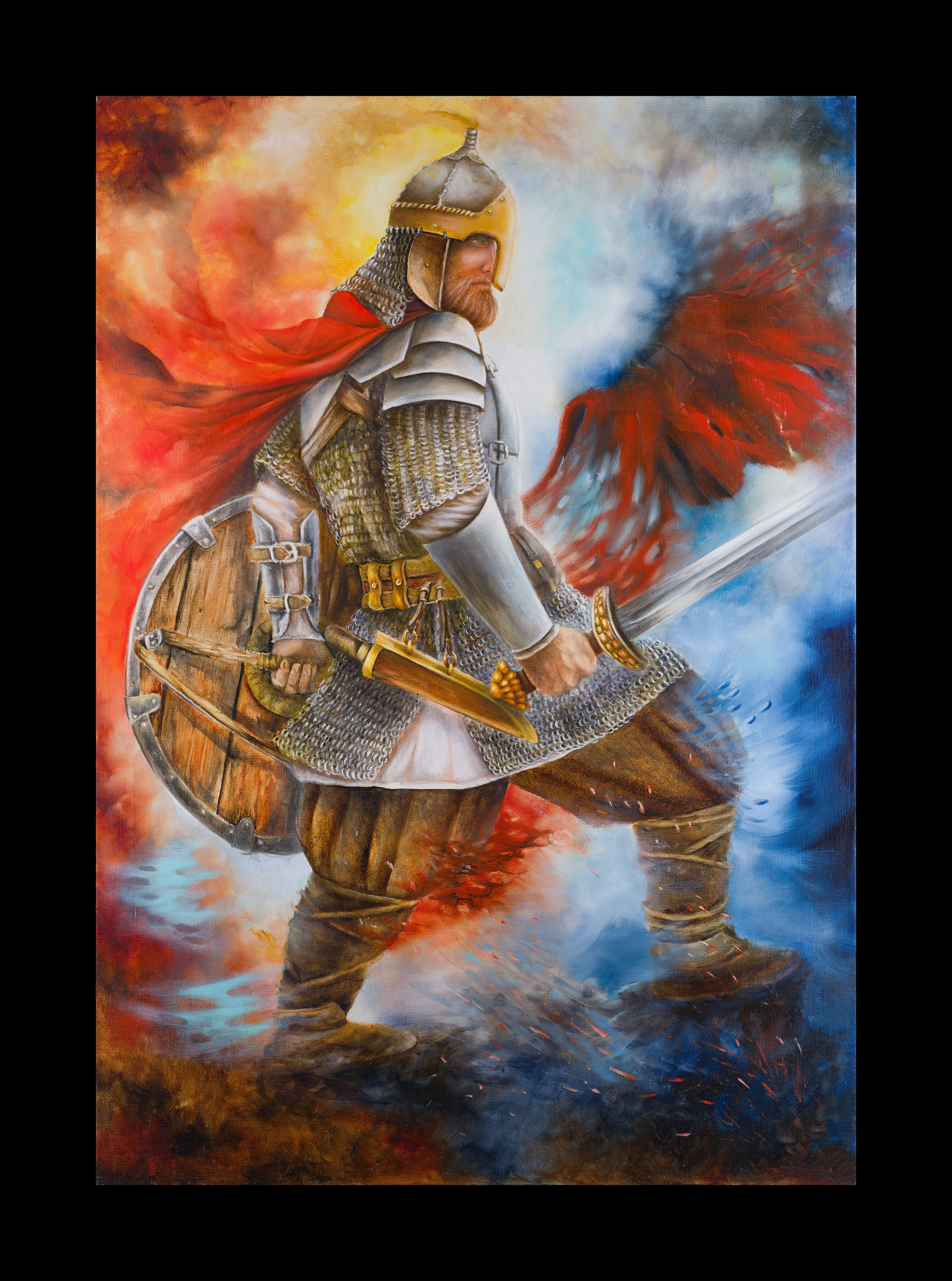 Художник Кира Саргон и ее картина «Иду на вы!», съемка от Koval Production ( Интерьерный фотограф Коваль Илья)