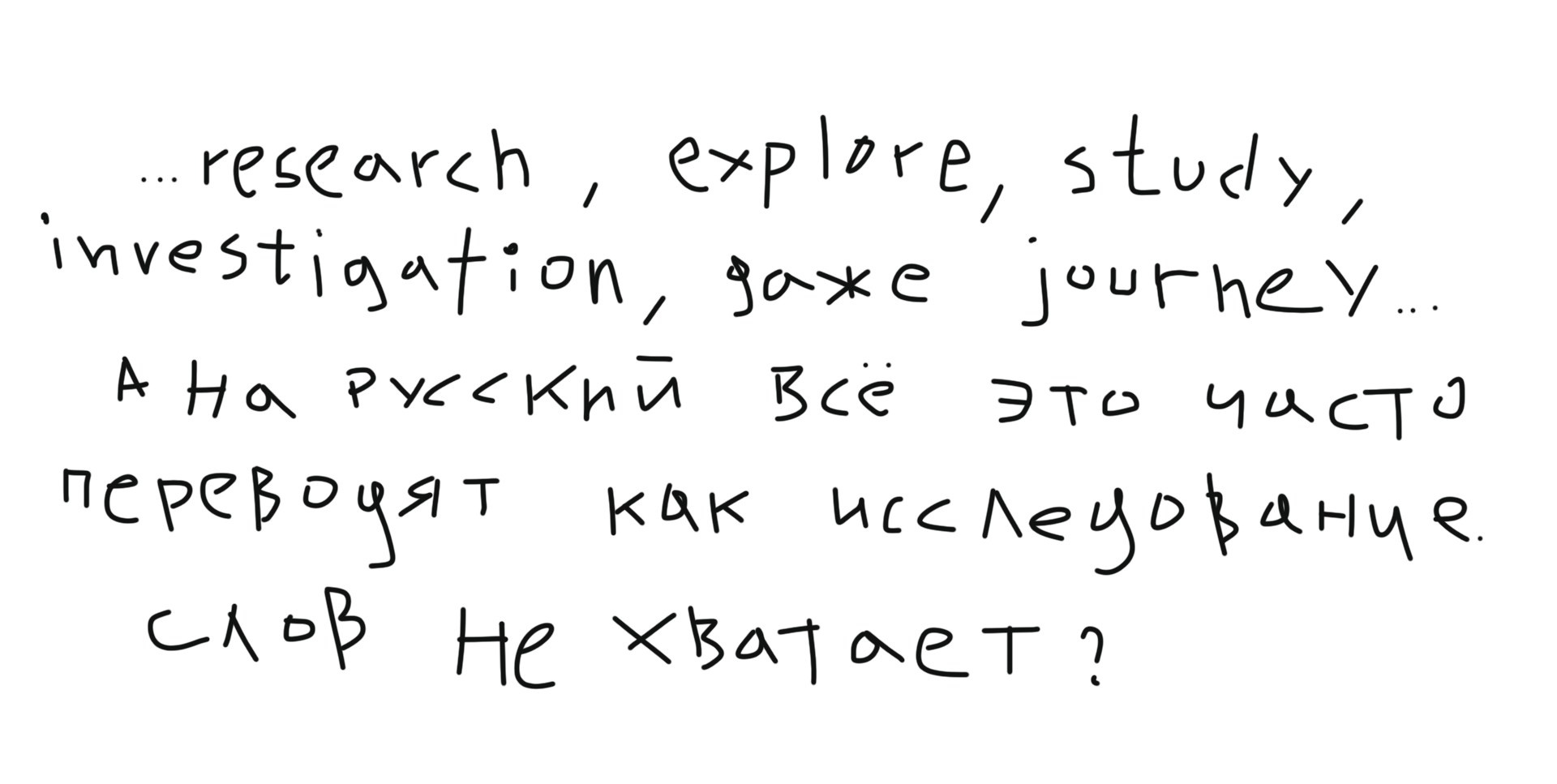 Понедельник 2. Исследование. …