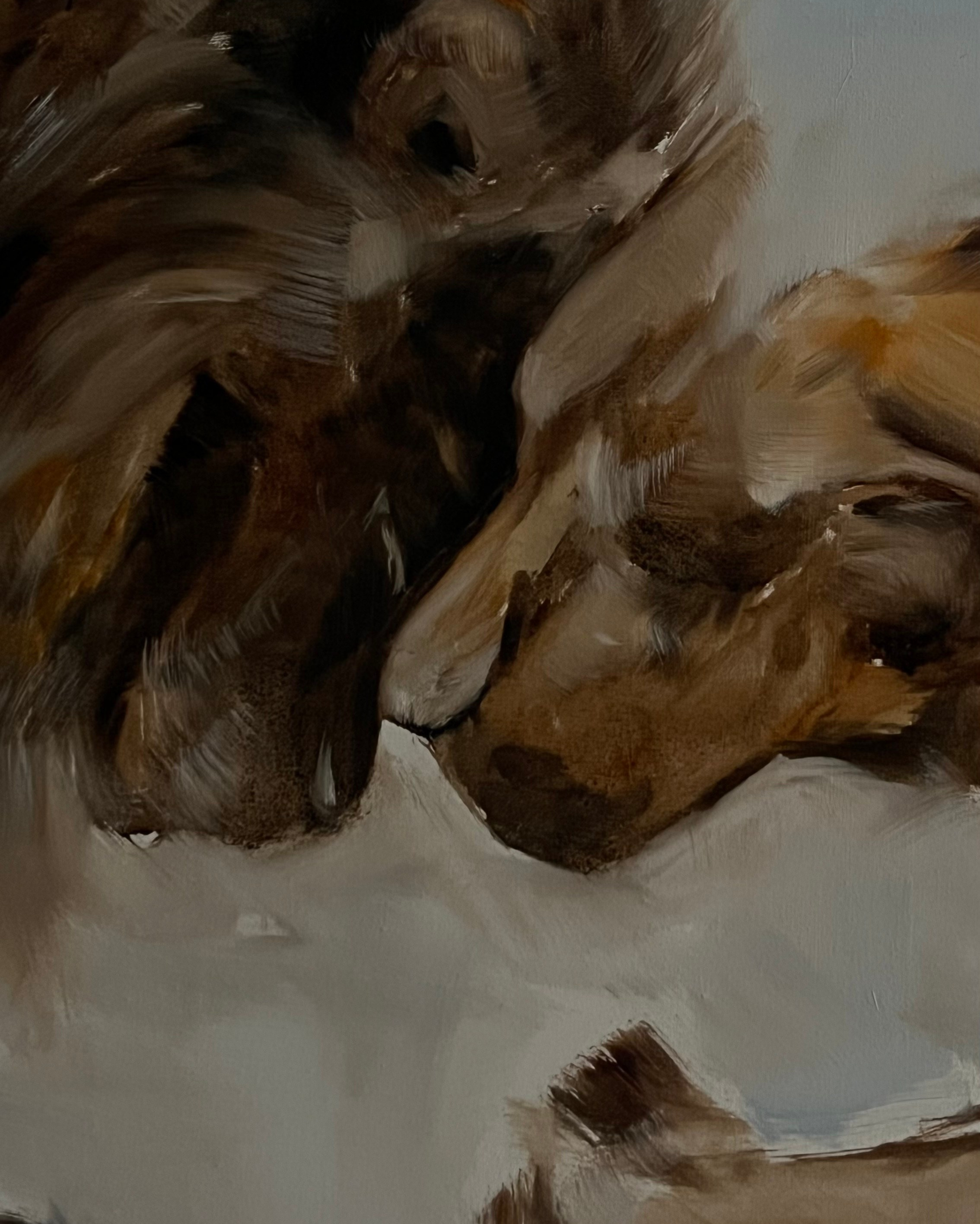 Арина Кузнецова художник фотограф интуитивная живопись серия картин Лев посредник бога 