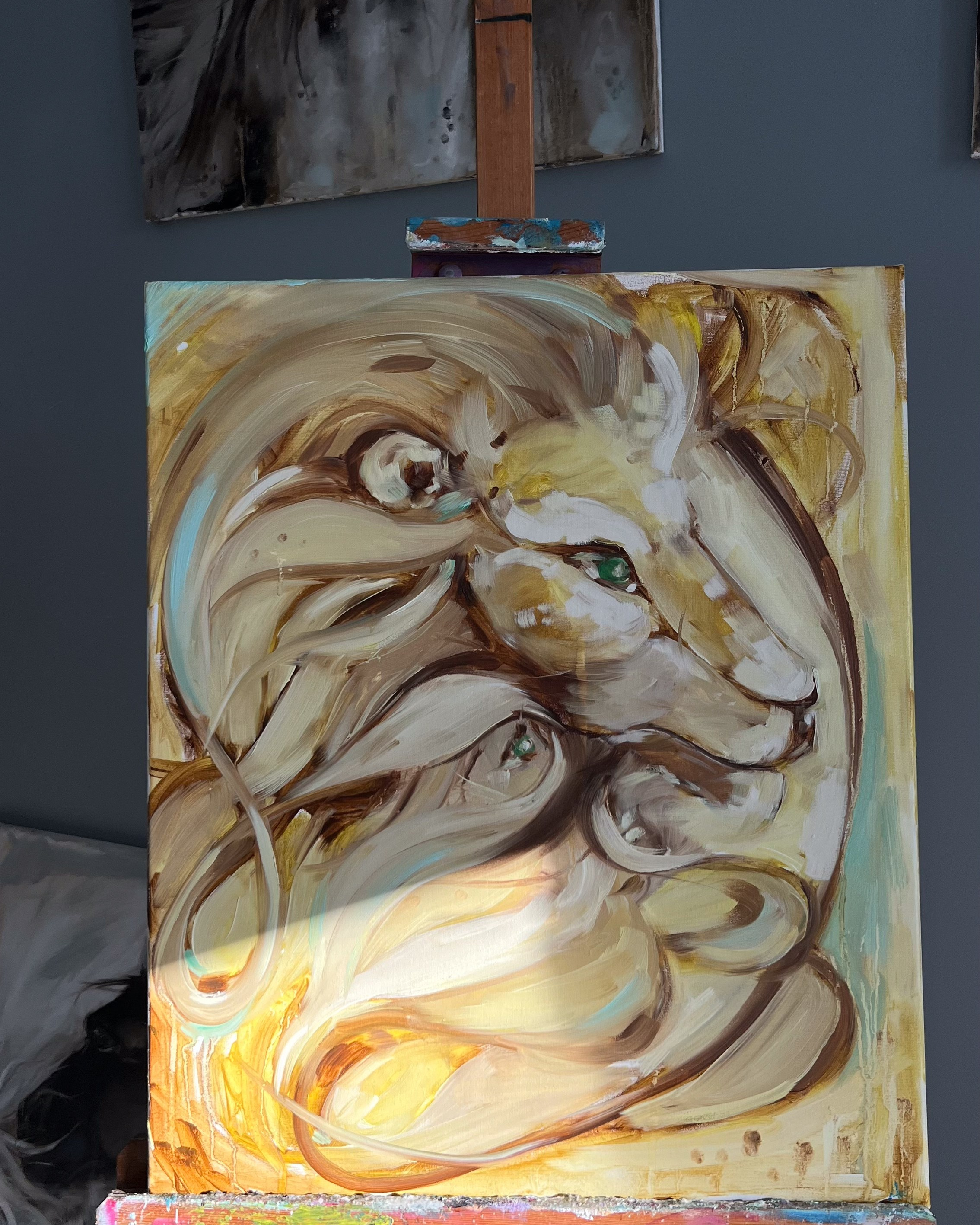 Арина Кузнецова художник фотограф интуитивная живопись серия картин Лев посредник бога  Арина Кузнецова художник фотограф интуитивная живопись серия картин демоны