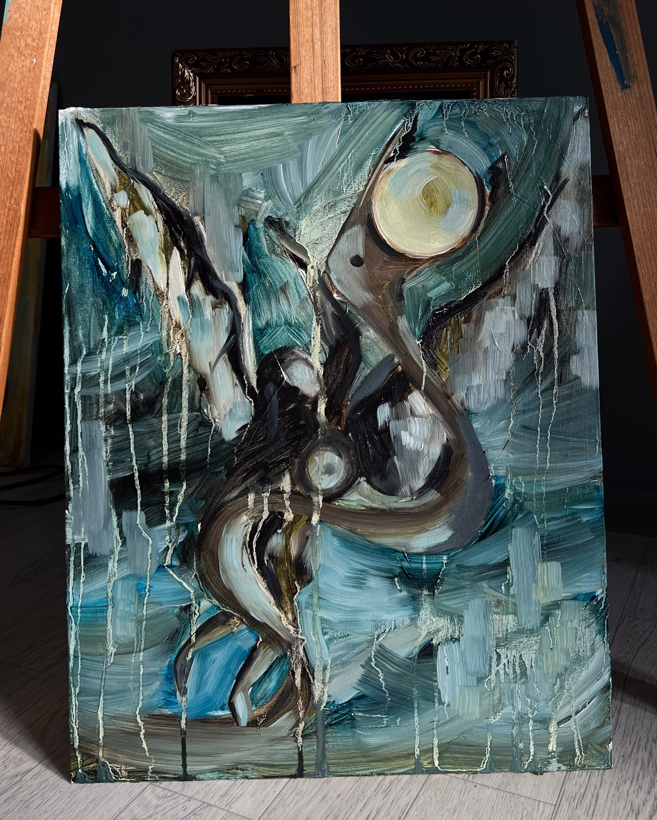 Арина Кузнецова художник фотограф интуитивная живопись серия картин демоны