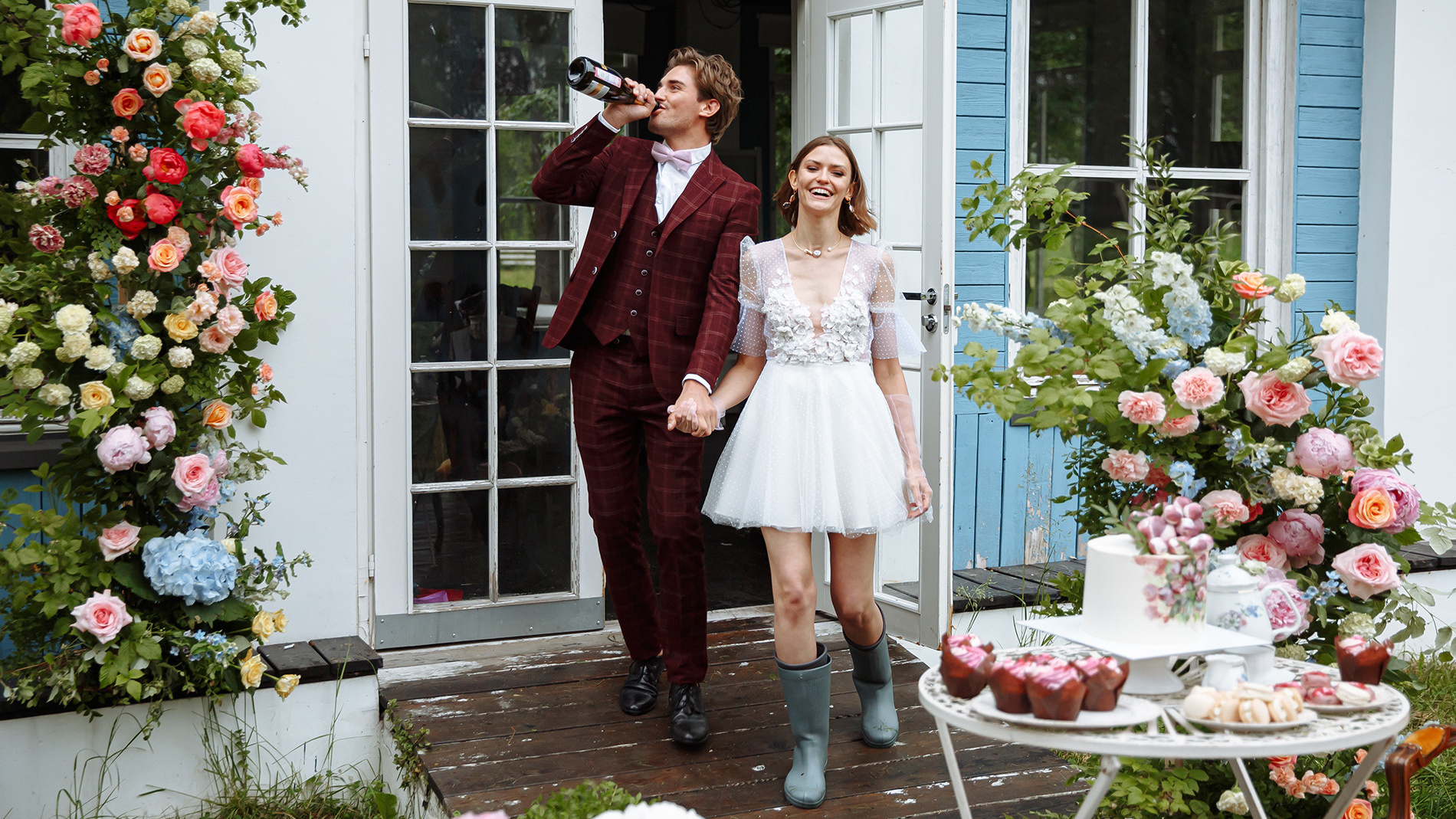 Идеи для свадебной фотосессии в дождь