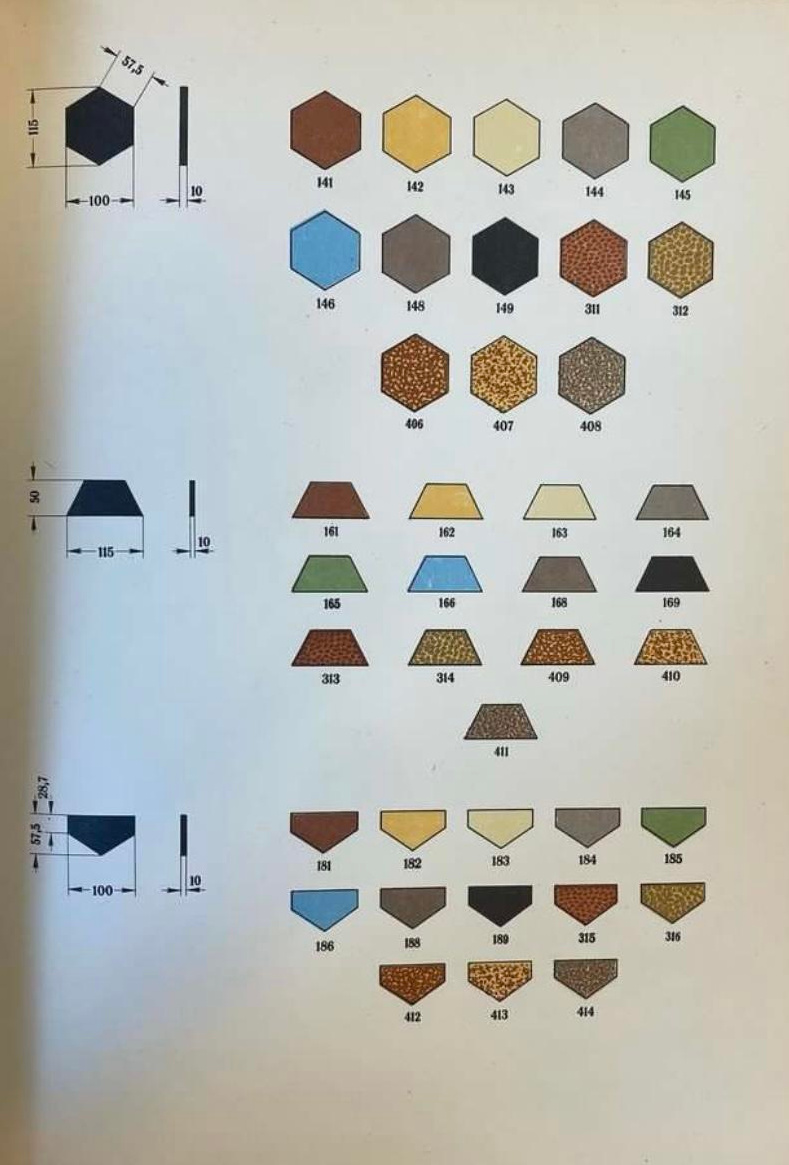 Каталог Главстройкерамика. Метлахская плитка парадных Санкт-Петербурга