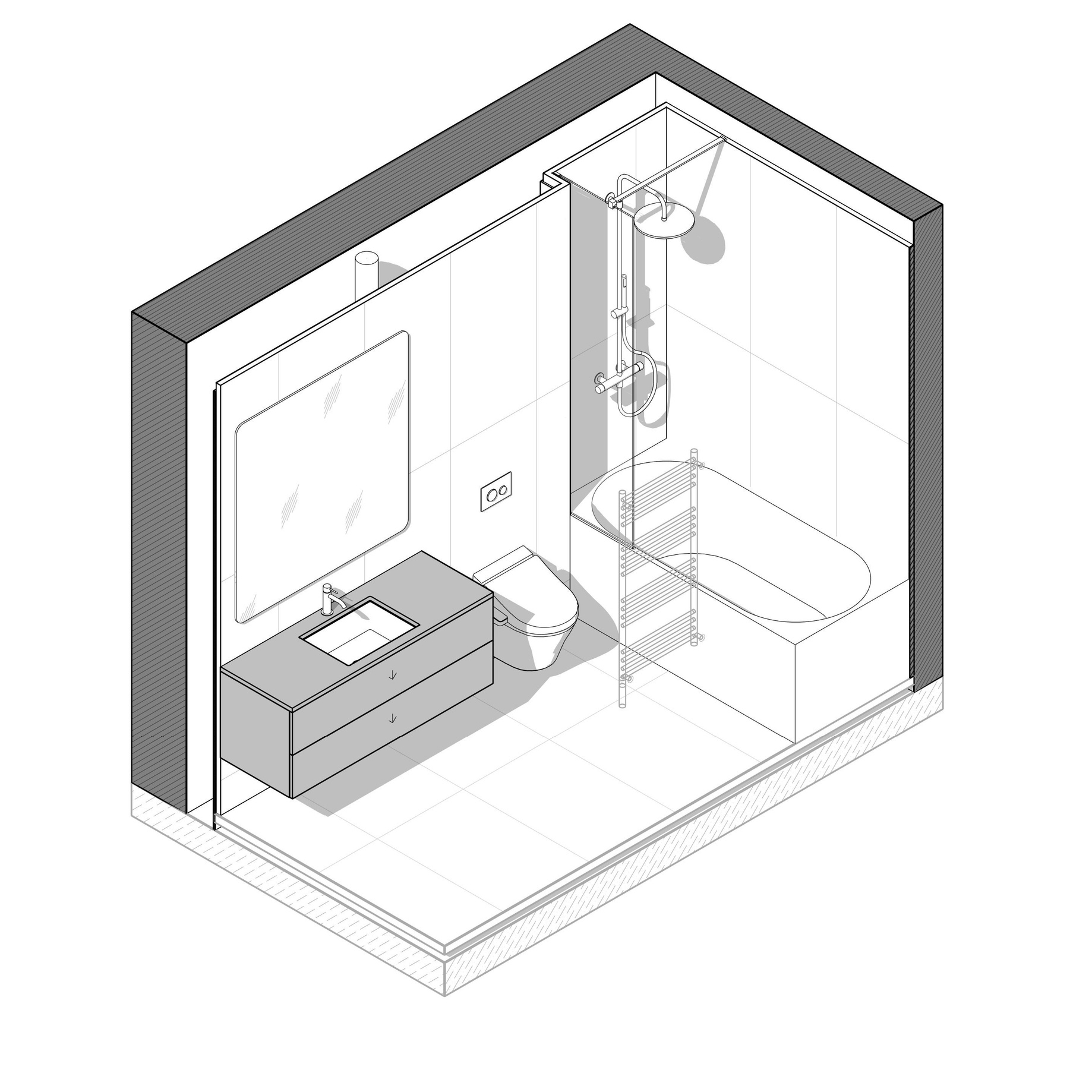 Квартира ЖК Полюса ЮГ 146. Архитектурно-дизайнерское бюро ROOMS