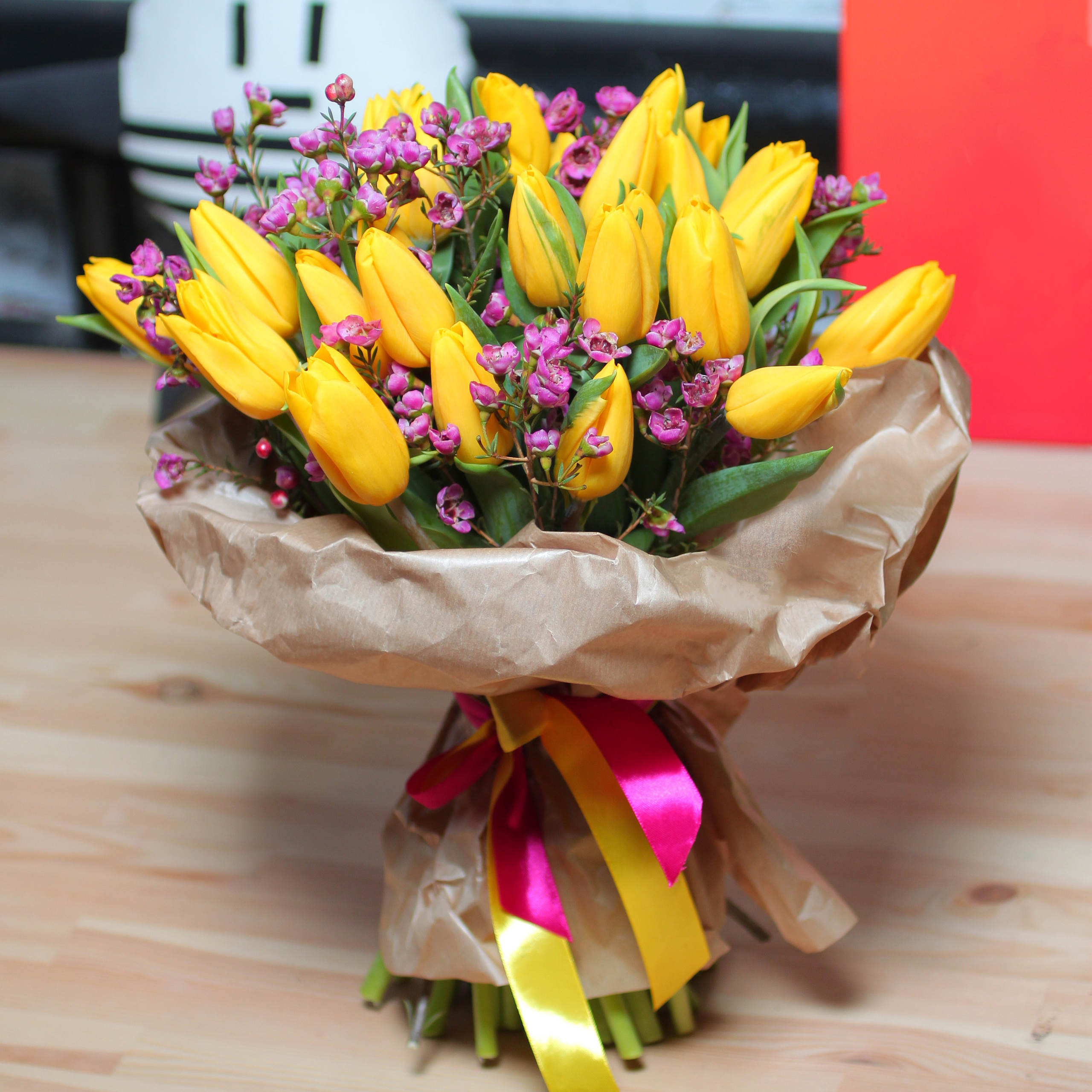 Букет тюльпанов к 8 марта флорист Маргарита Гладкова