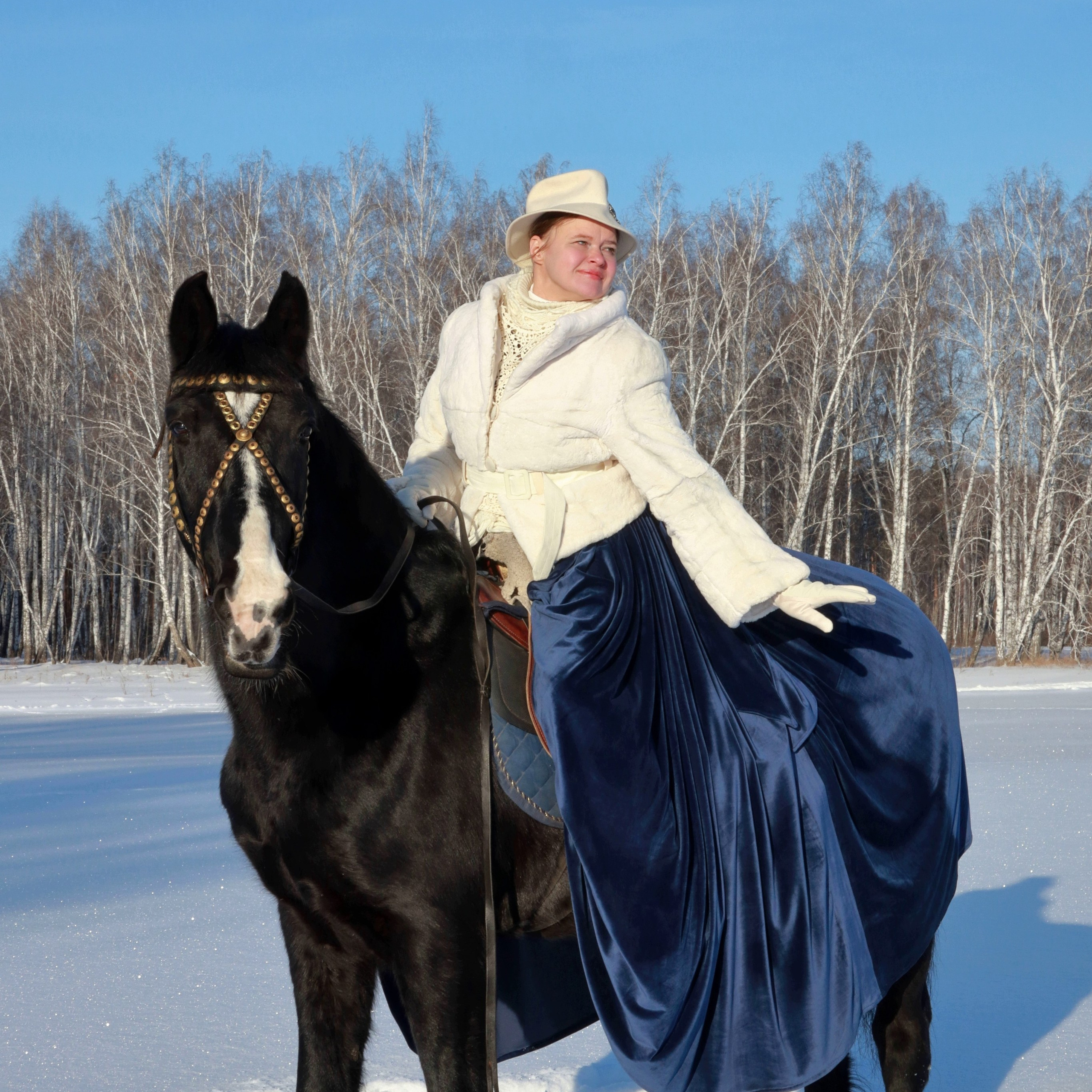 Зимняя конная охота. Фотохудожник Светлана Финадеева. Челябинск