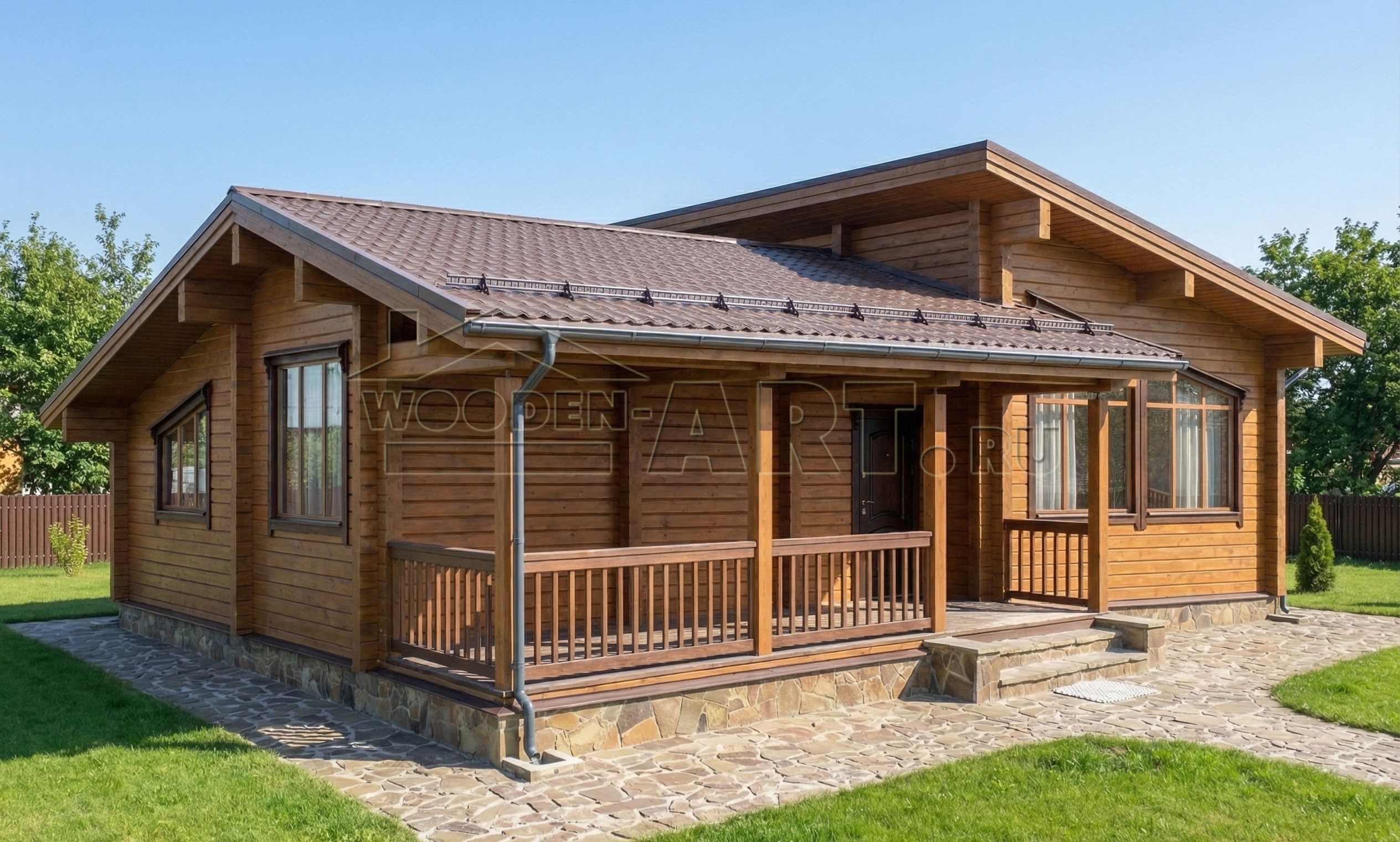 «Рассвет» 145 кв. м. Проекты деревянных домов. Архитектор Ольга Мальцева