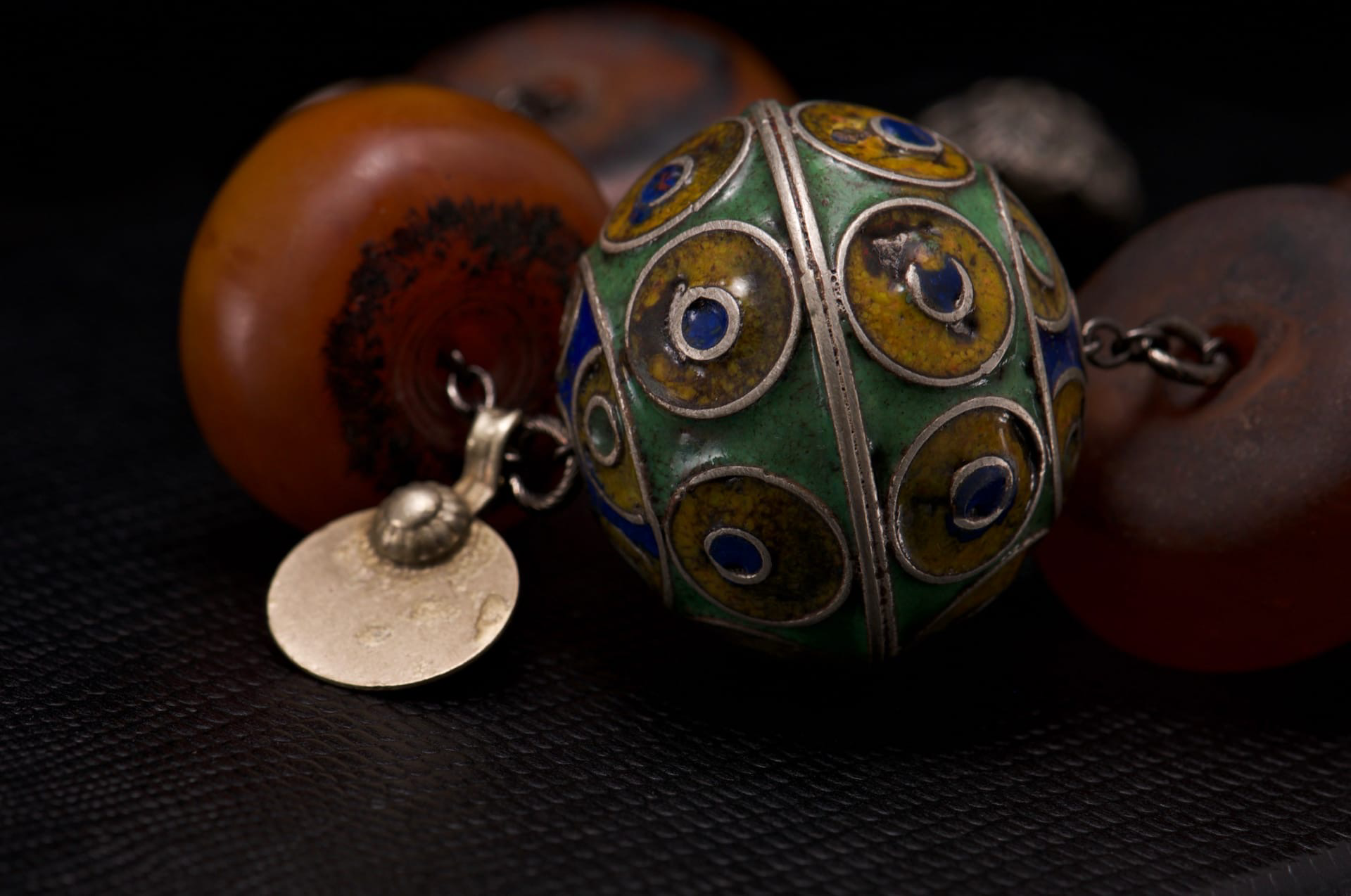 традиционные берберские украшения Марокко серебро коралловые бусины