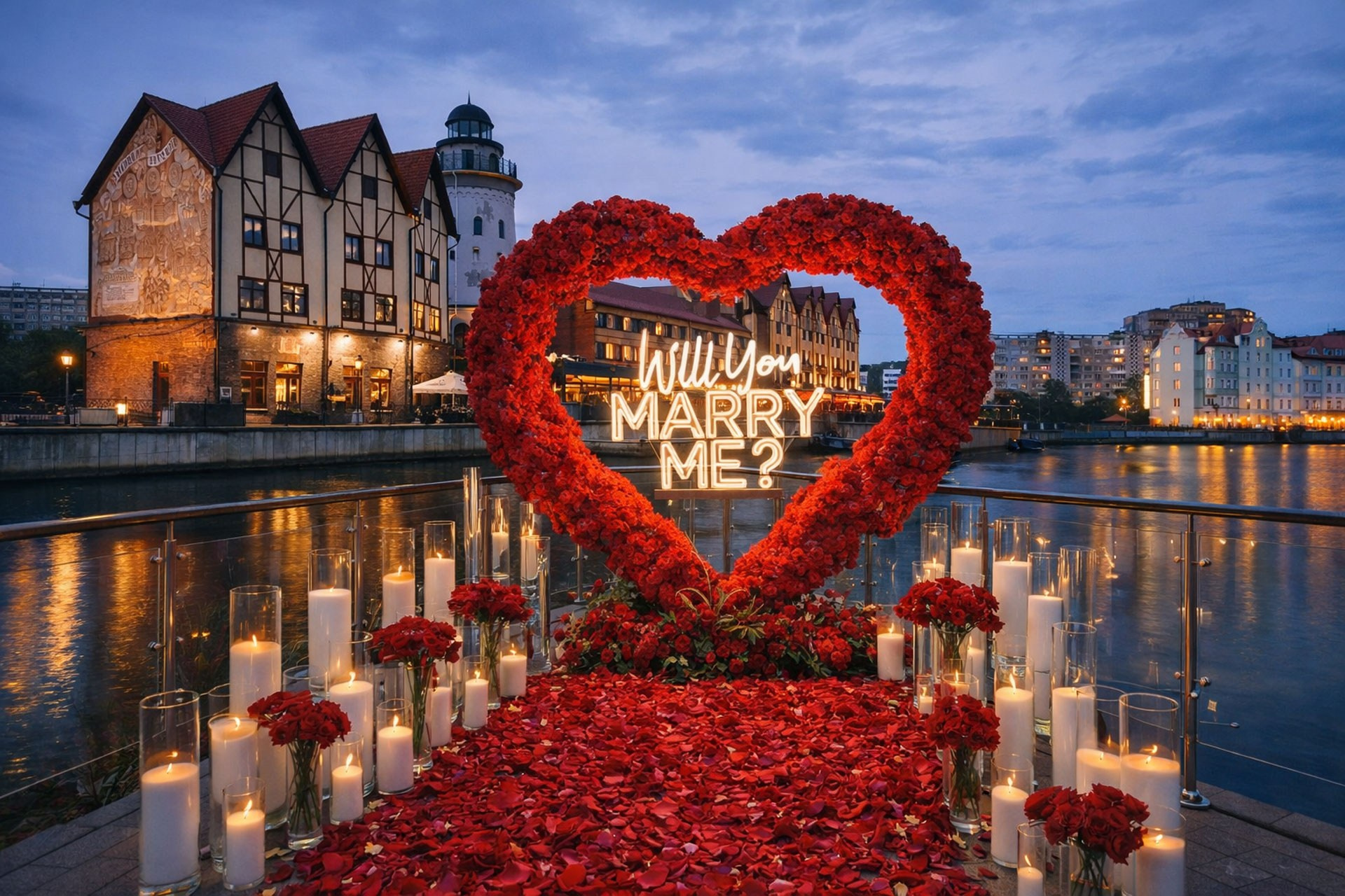 Организация предложения руки в Москве и Калининграде — романтические сценарии, крыши, рестораны, фотосъёмка