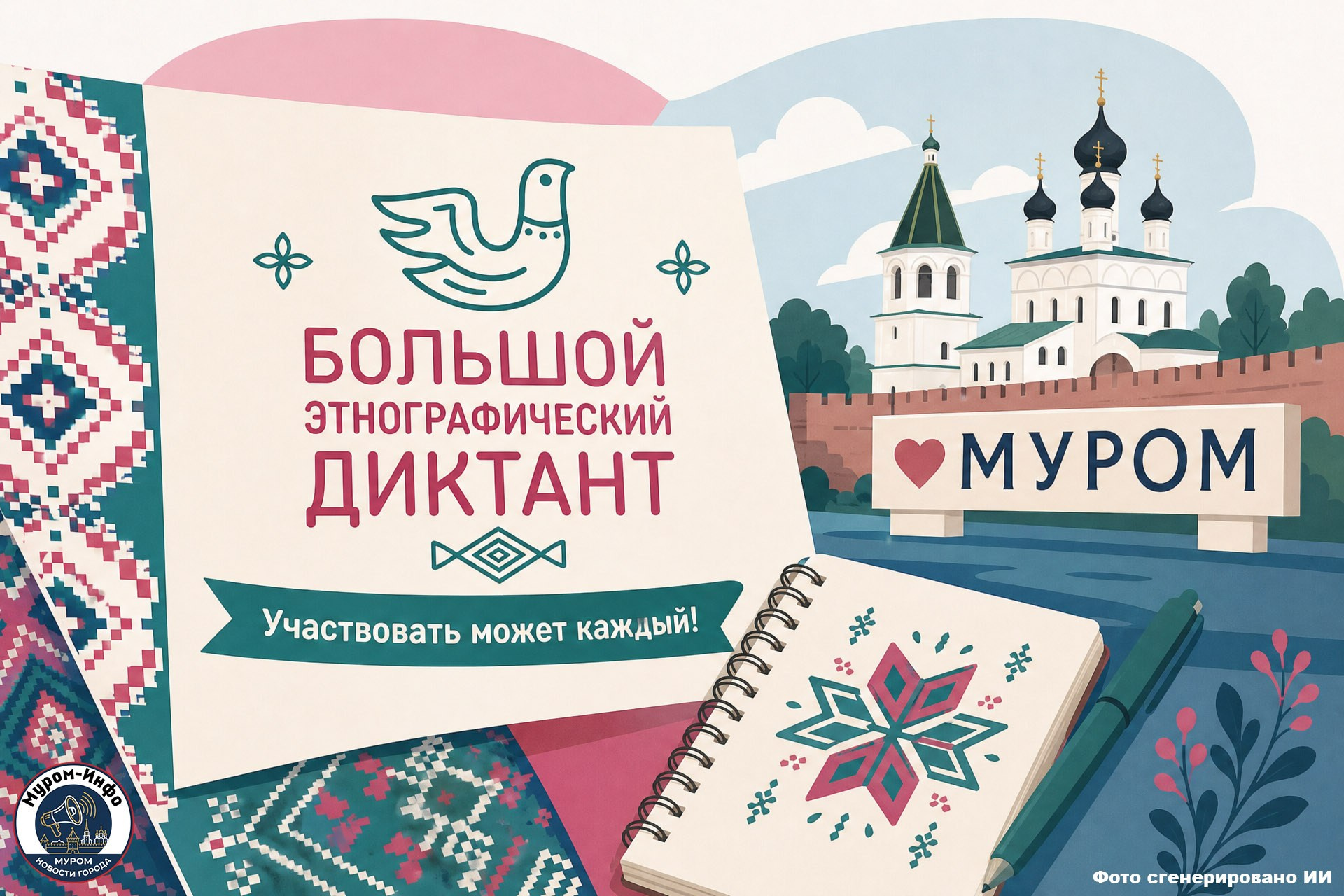 В Муроме приглашают на «Большой этнографический диктант» — участвовать может каждый