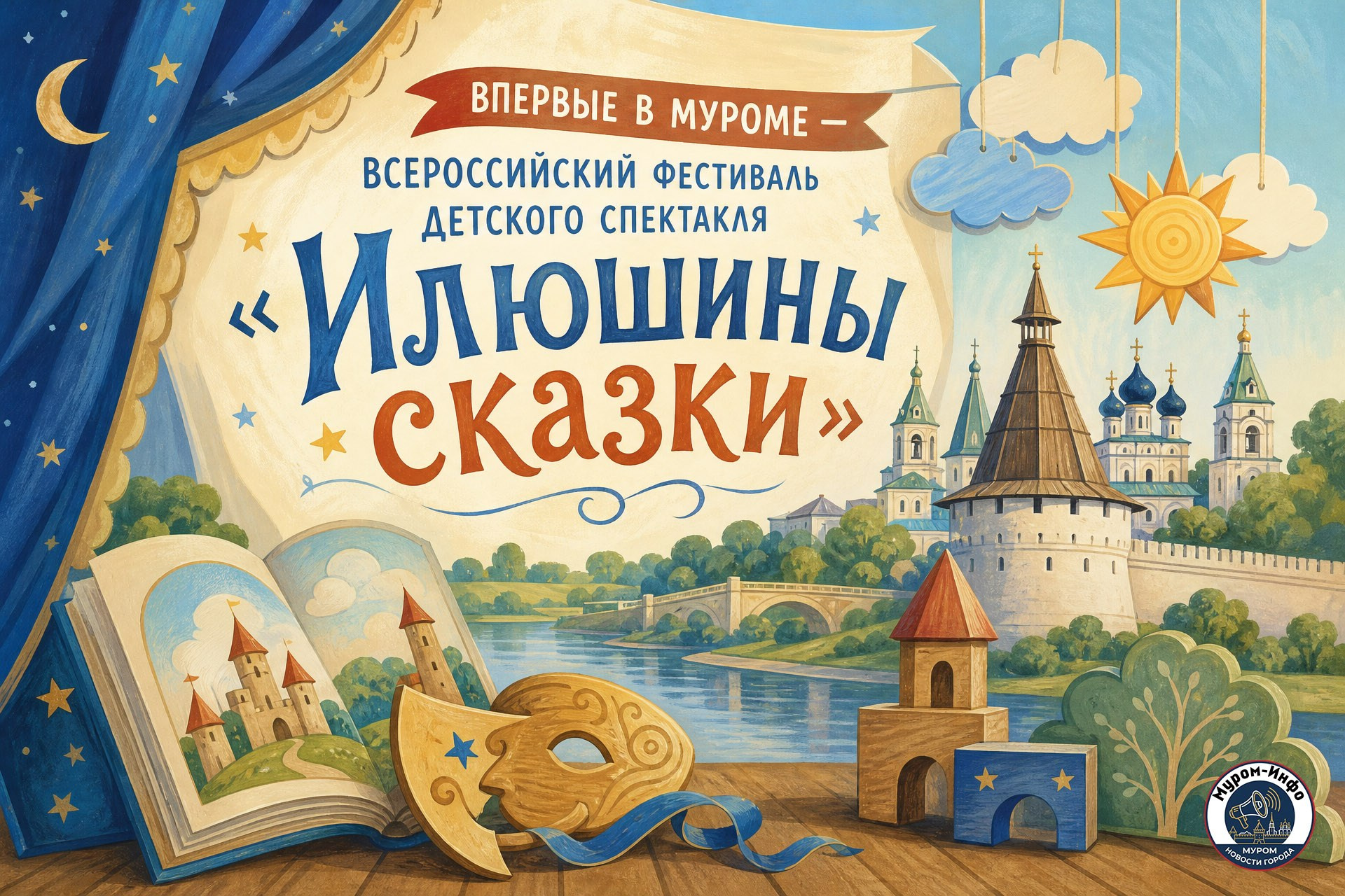 Впервые в Муроме — Всероссийский фестиваль детского спектакля «Илюшины сказки»!