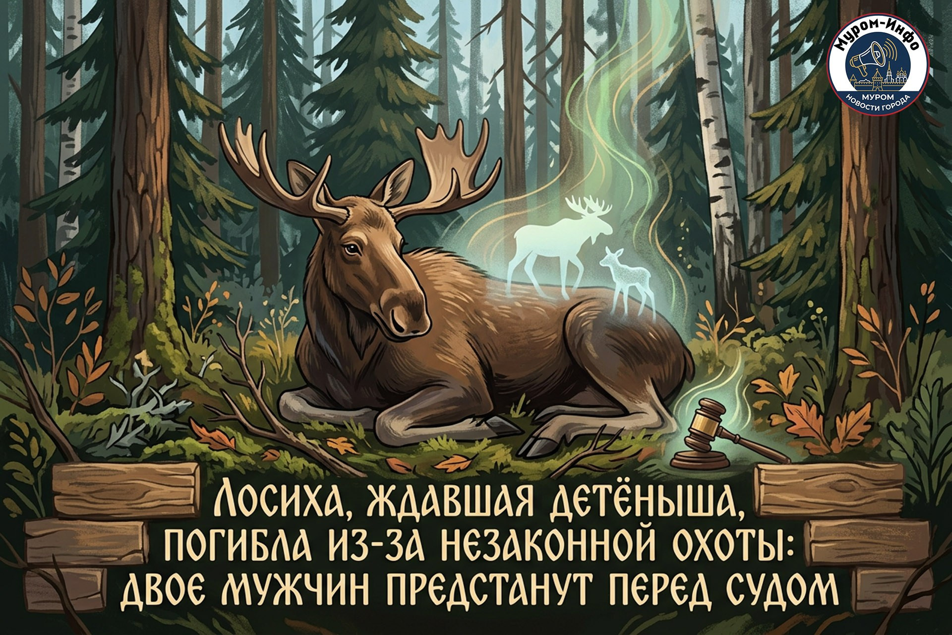 Лосиха, ждавшая детёныша, погибла из‑за незаконной охоты: двое мужчин предстанут перед судом