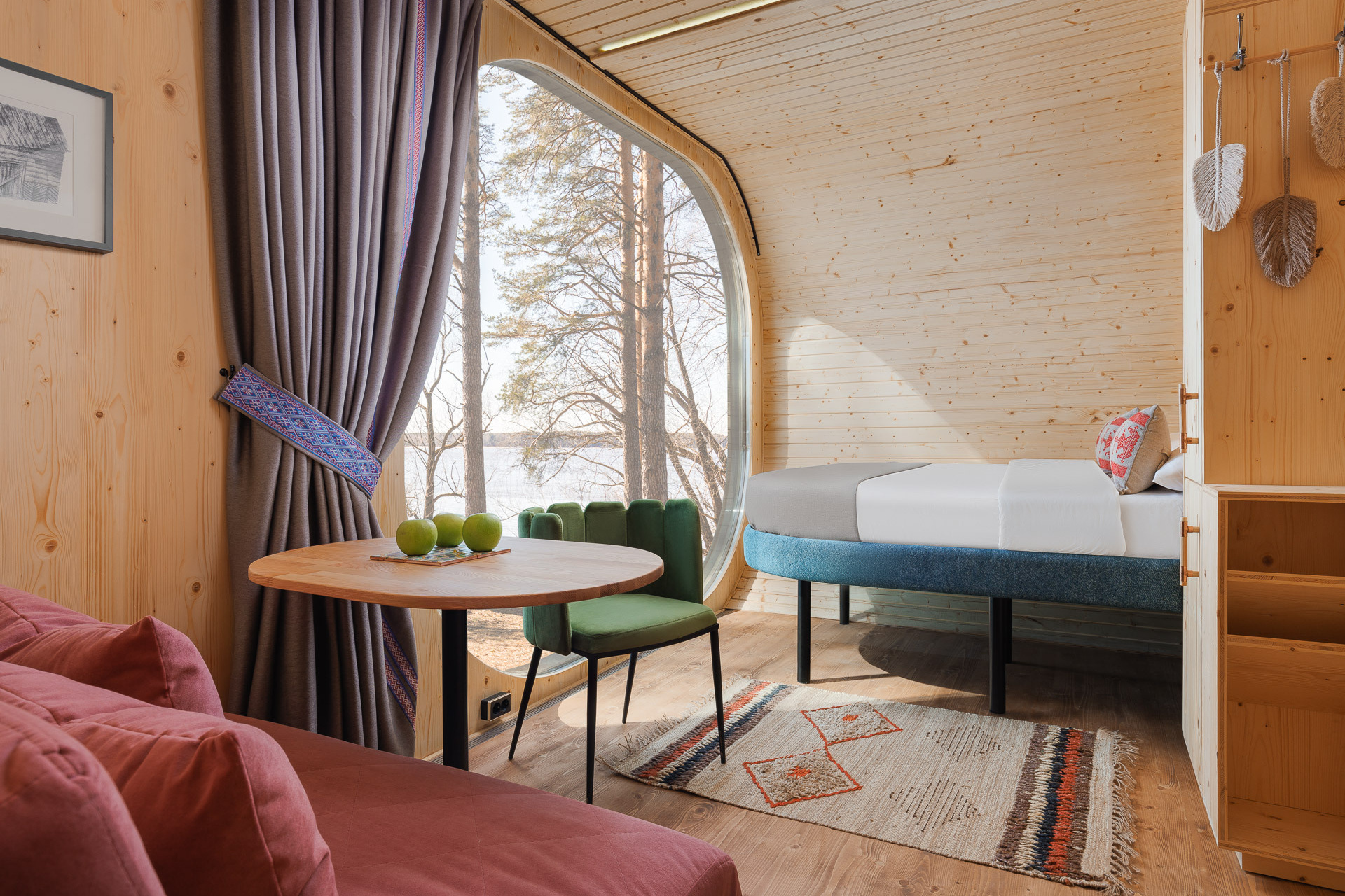 Фотосъемка глемпинга Конаково Ривер Клаб, Тверская область. Интерьерный фотограф в Москве Кристина Медведева