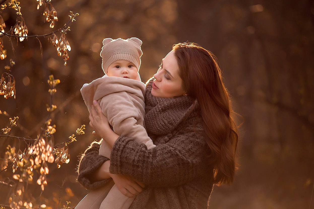 Осеняя фотосессия на природе, семейная фотосессия