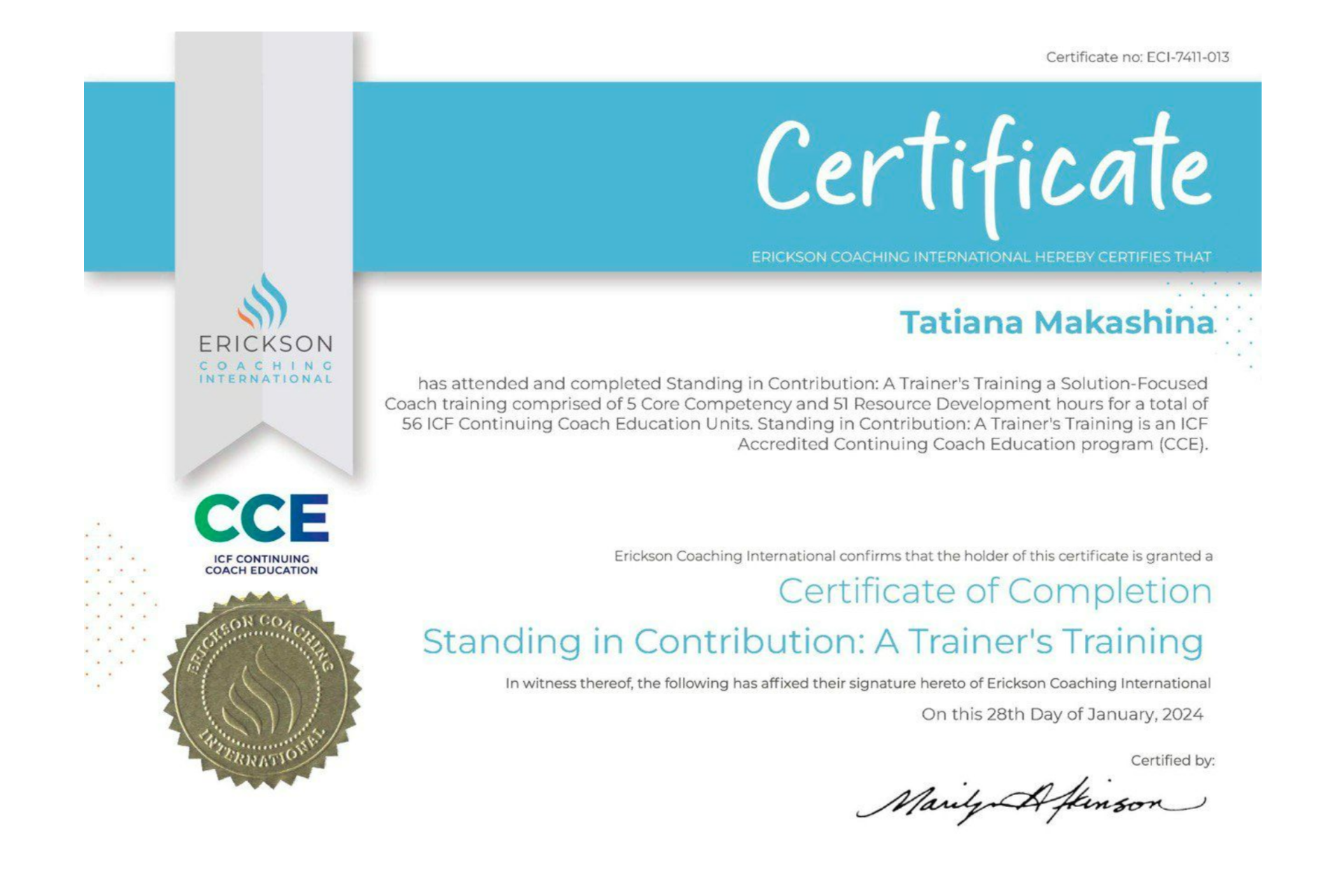 Образование. Коуч в Севастополе Татьяна Макашина