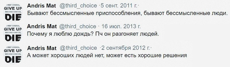 Twitter. ХРОНИКИ ХРОНОСА