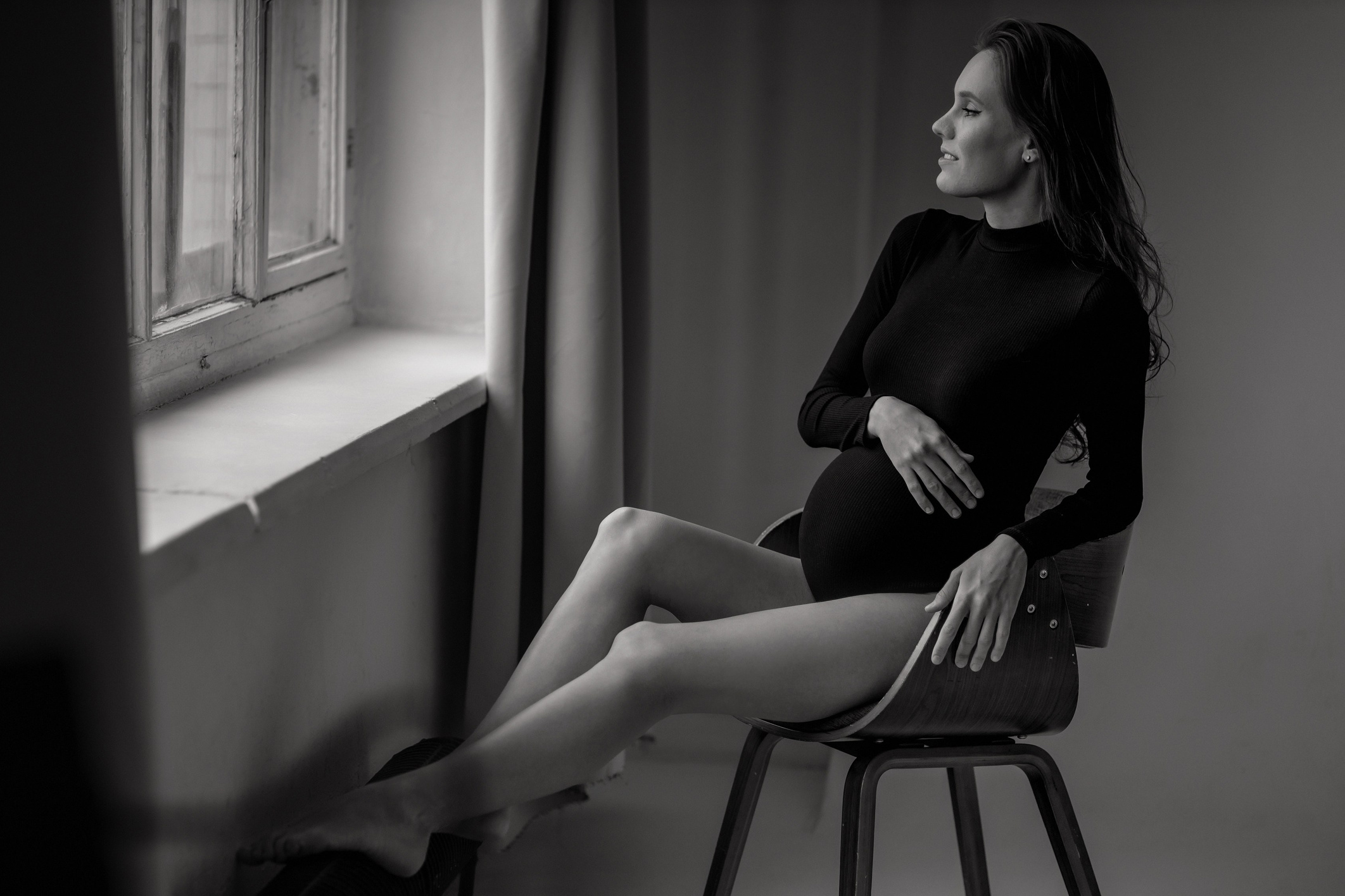 Фотосессия в студии в Москве. Студийная съёмка. Фотограф Гладков Дмитрий. Фотосессия беременности.