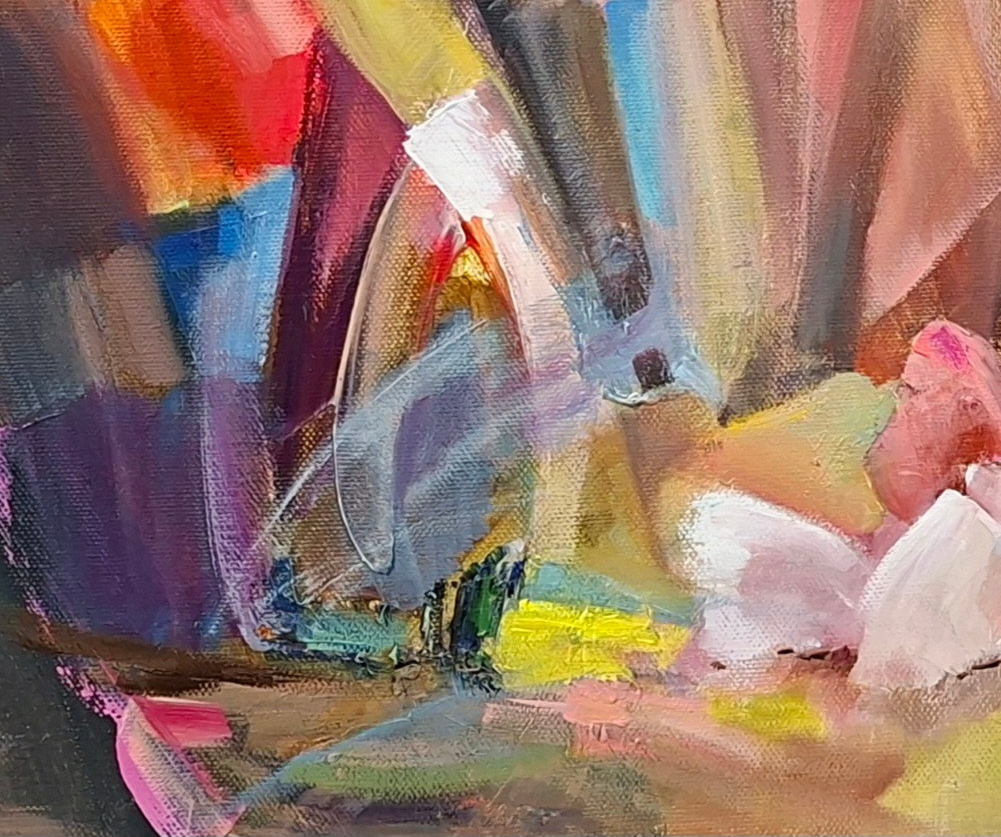 Олеся Лопатина — художник. Диалог реализма и абстракции. Живопись, сотрудничество, подкаст. Санкт‑Петербург