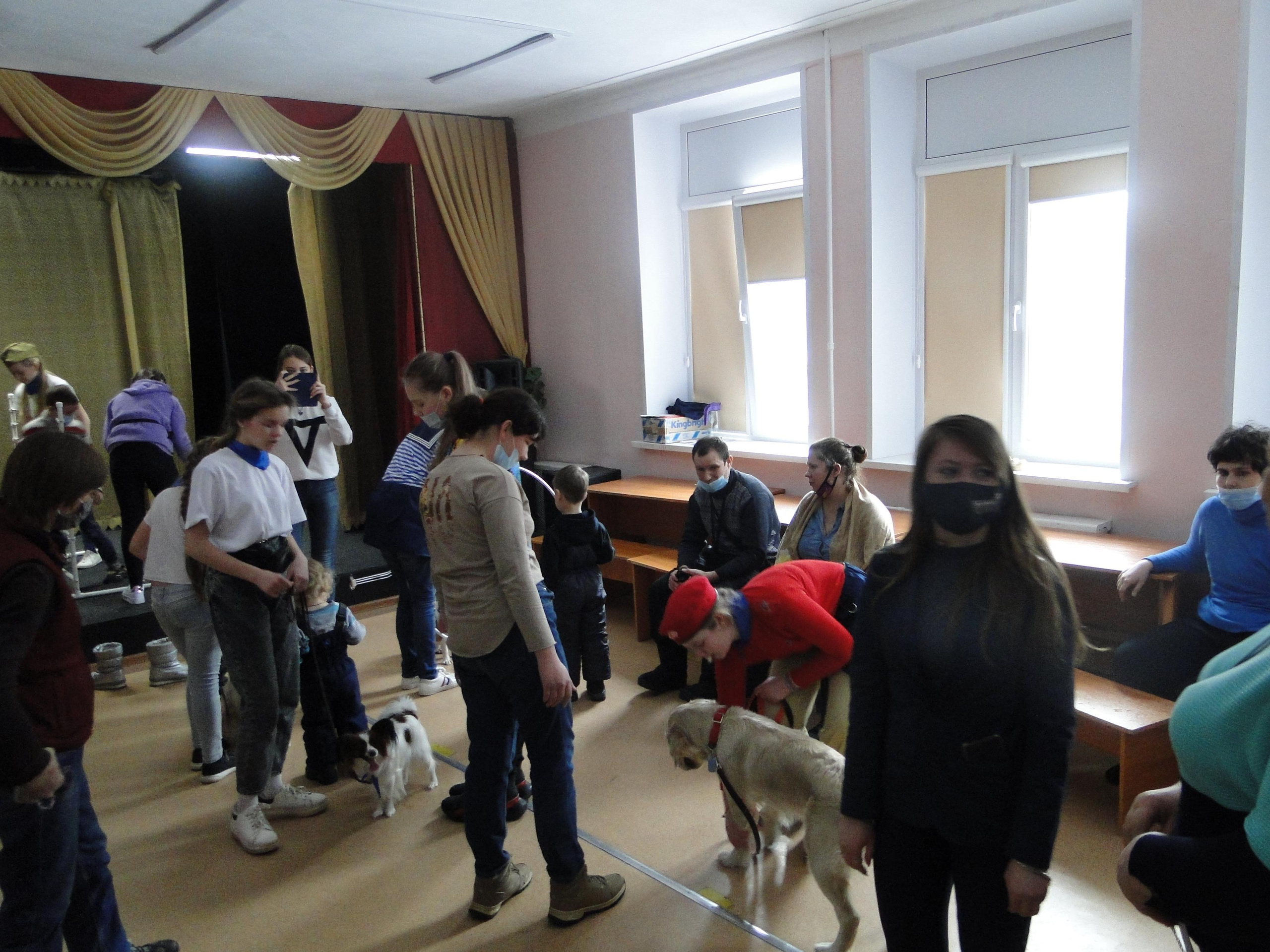 Встреча с воспитанниками Клуба инвалидов «Вера» в Дзержинске. НРОО КЦ "Собаковод"