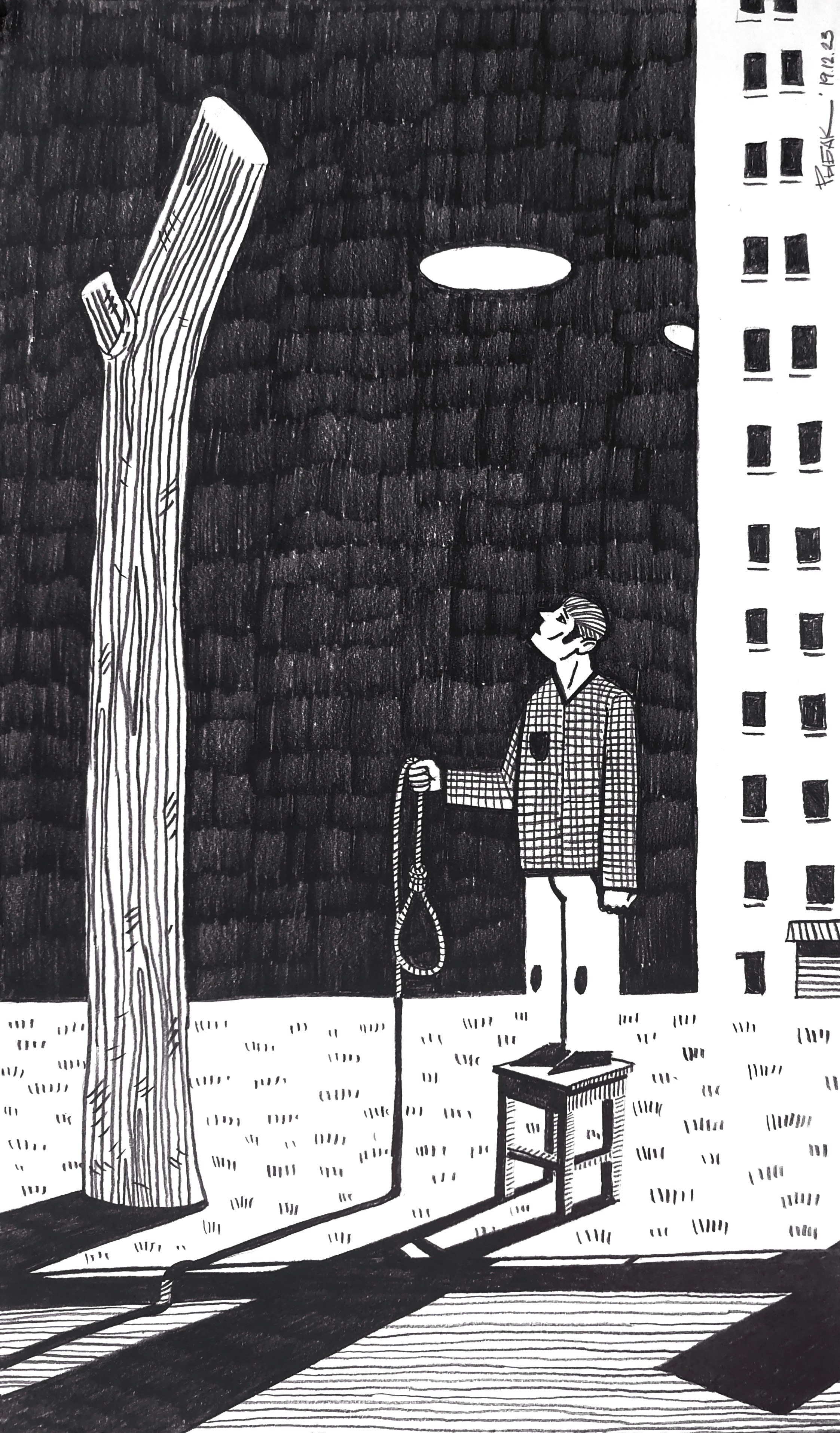 Графика 2023. Художник Рыбак Николай