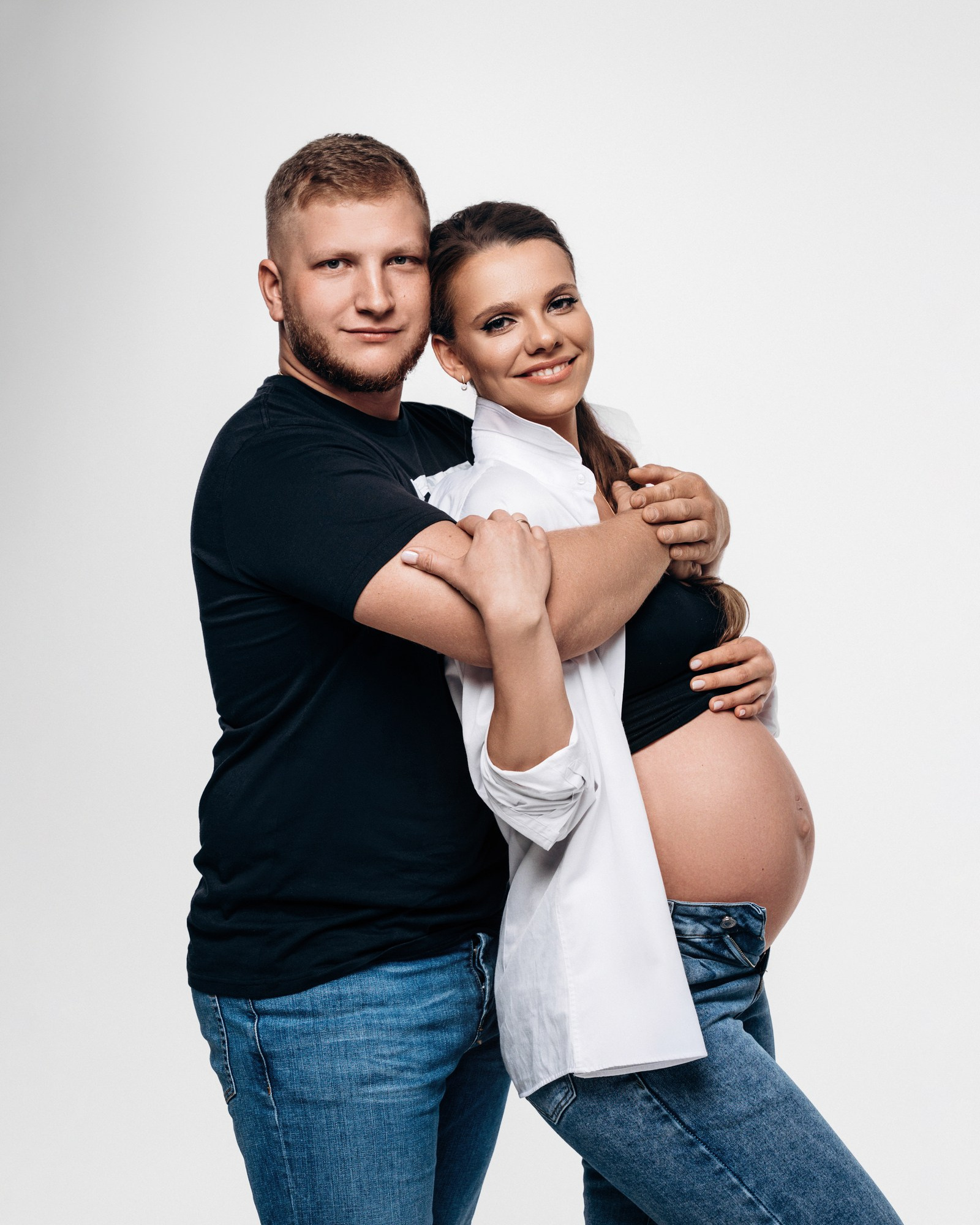 Фотосессия беременной с мужем