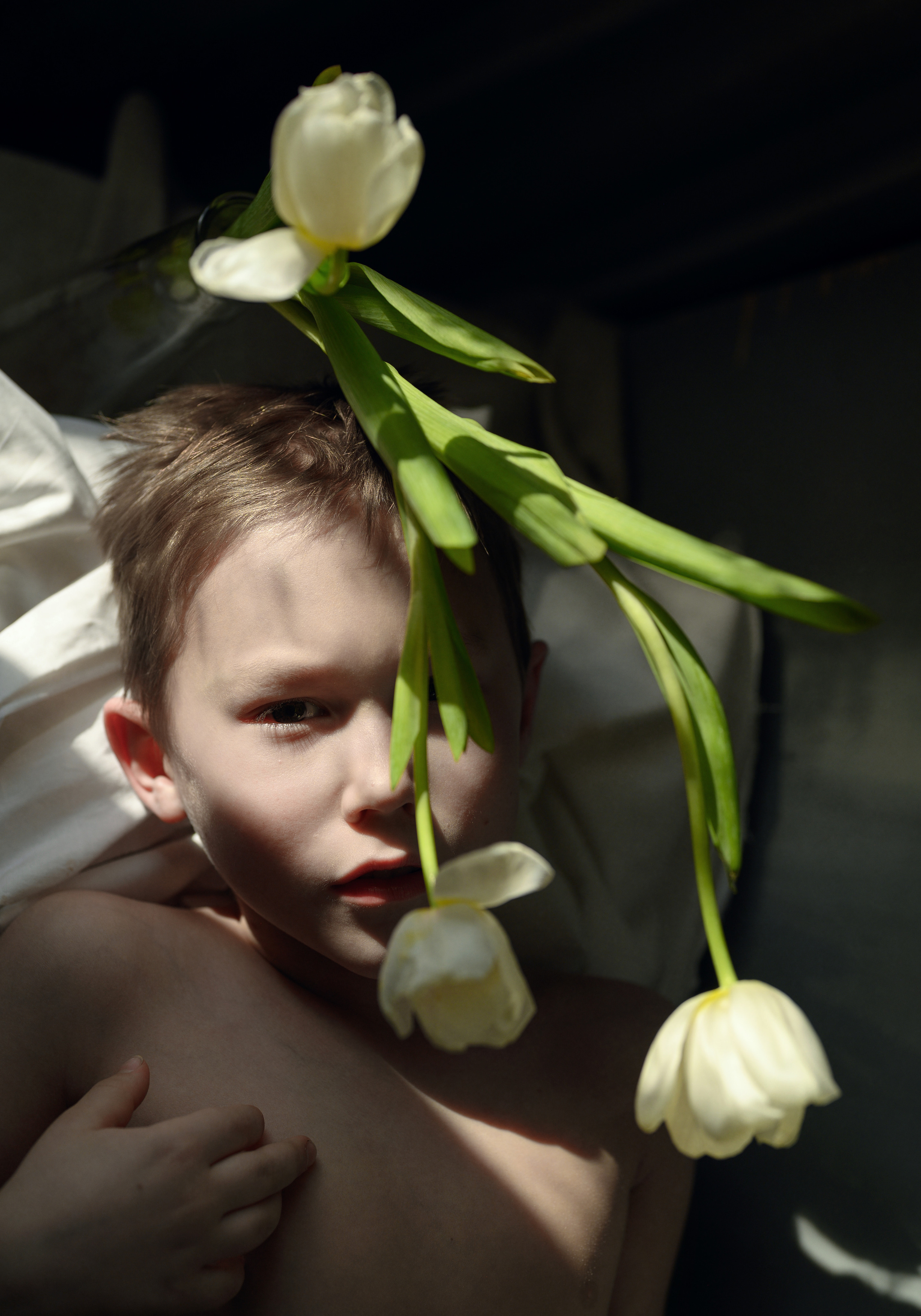 С тюльпанами. Фотограф Елена Хазина, Рязань