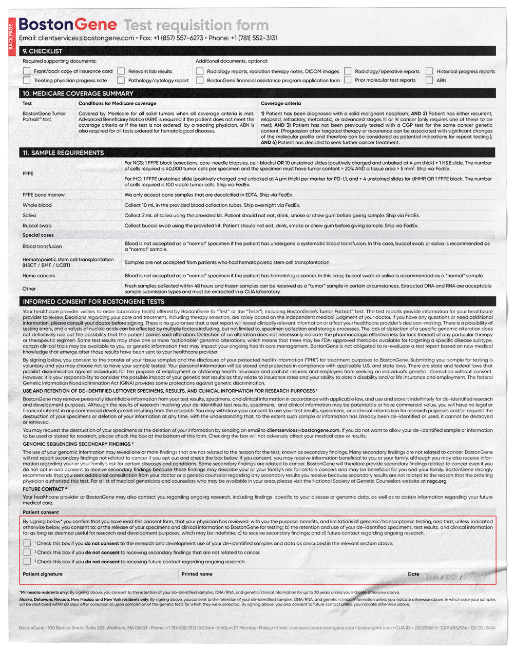 BostonGene documents