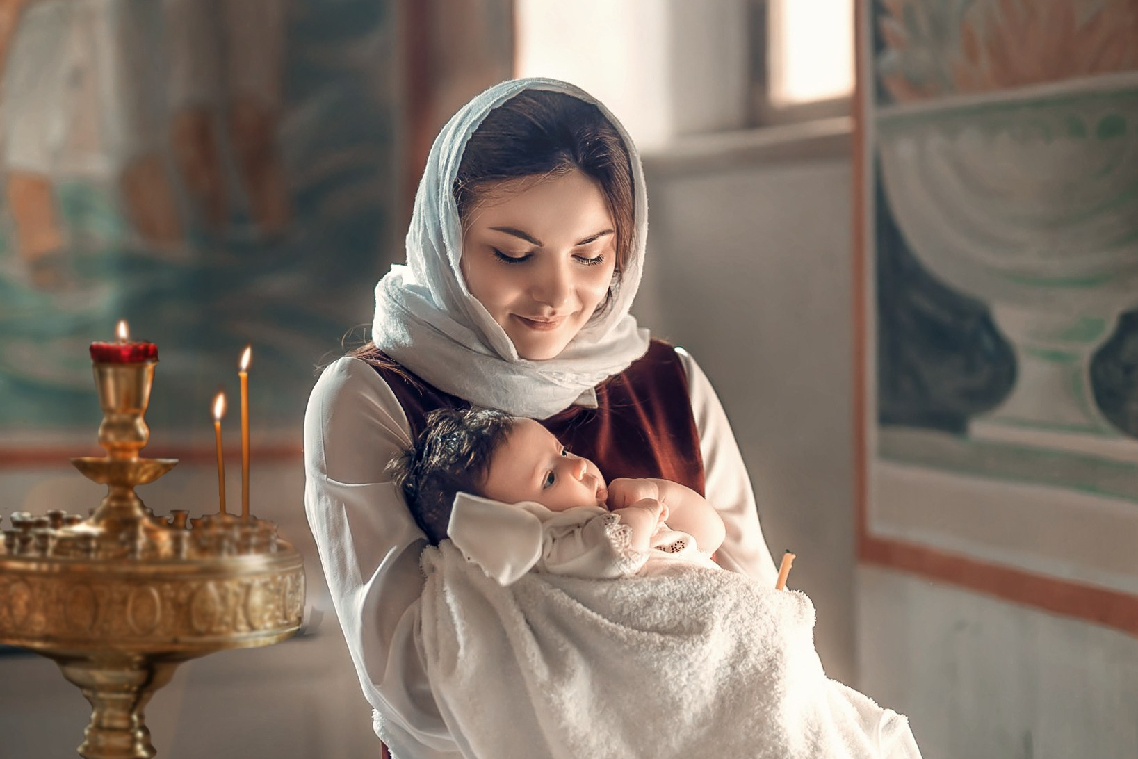 Крещение, венчание. Яна Кром Фотограф ньюборн в Москве