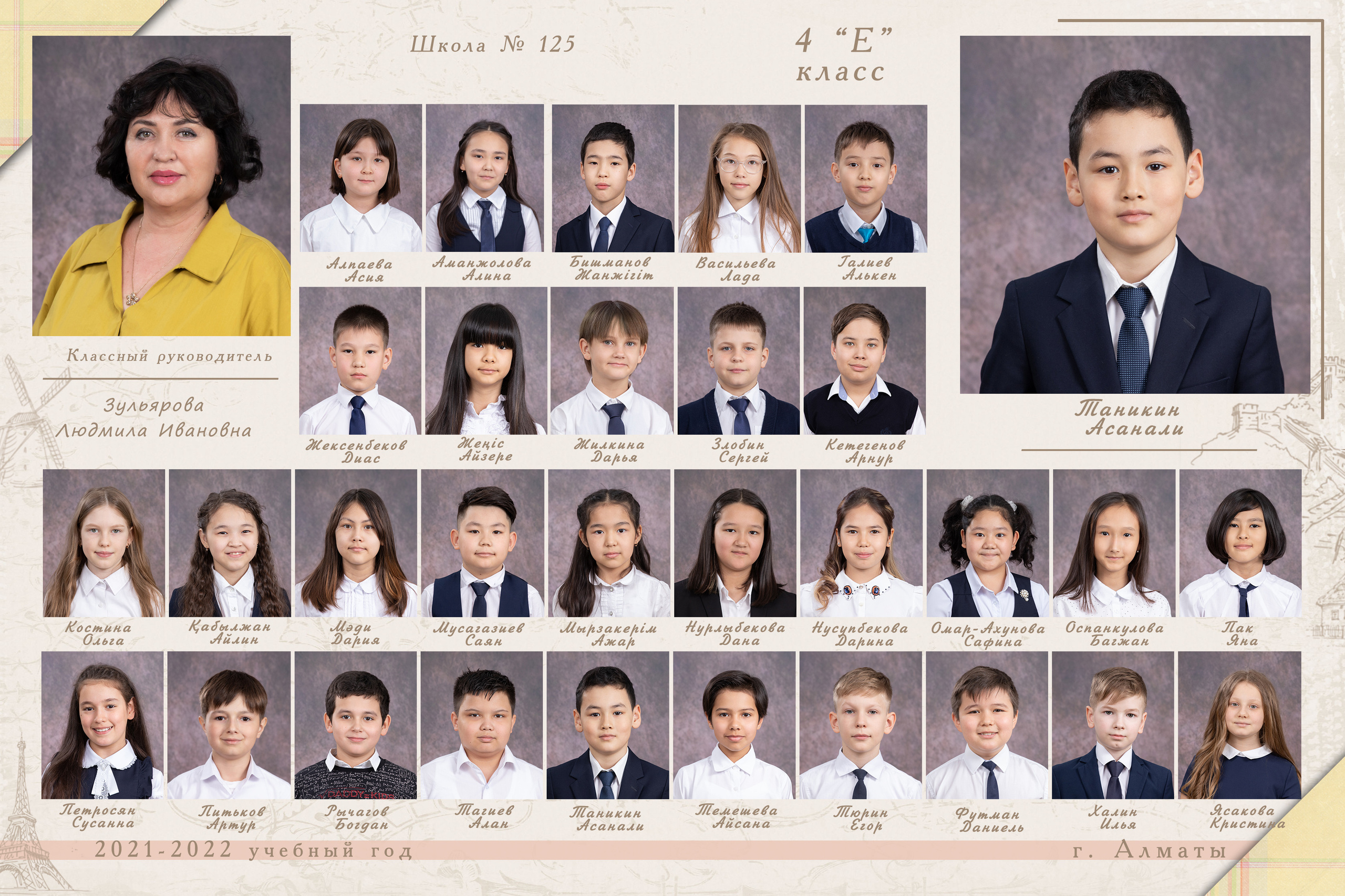 Фотоальбом «Вокруг света». Детский фотограф в Алматы, виньетки, выпускной альбом Алматы