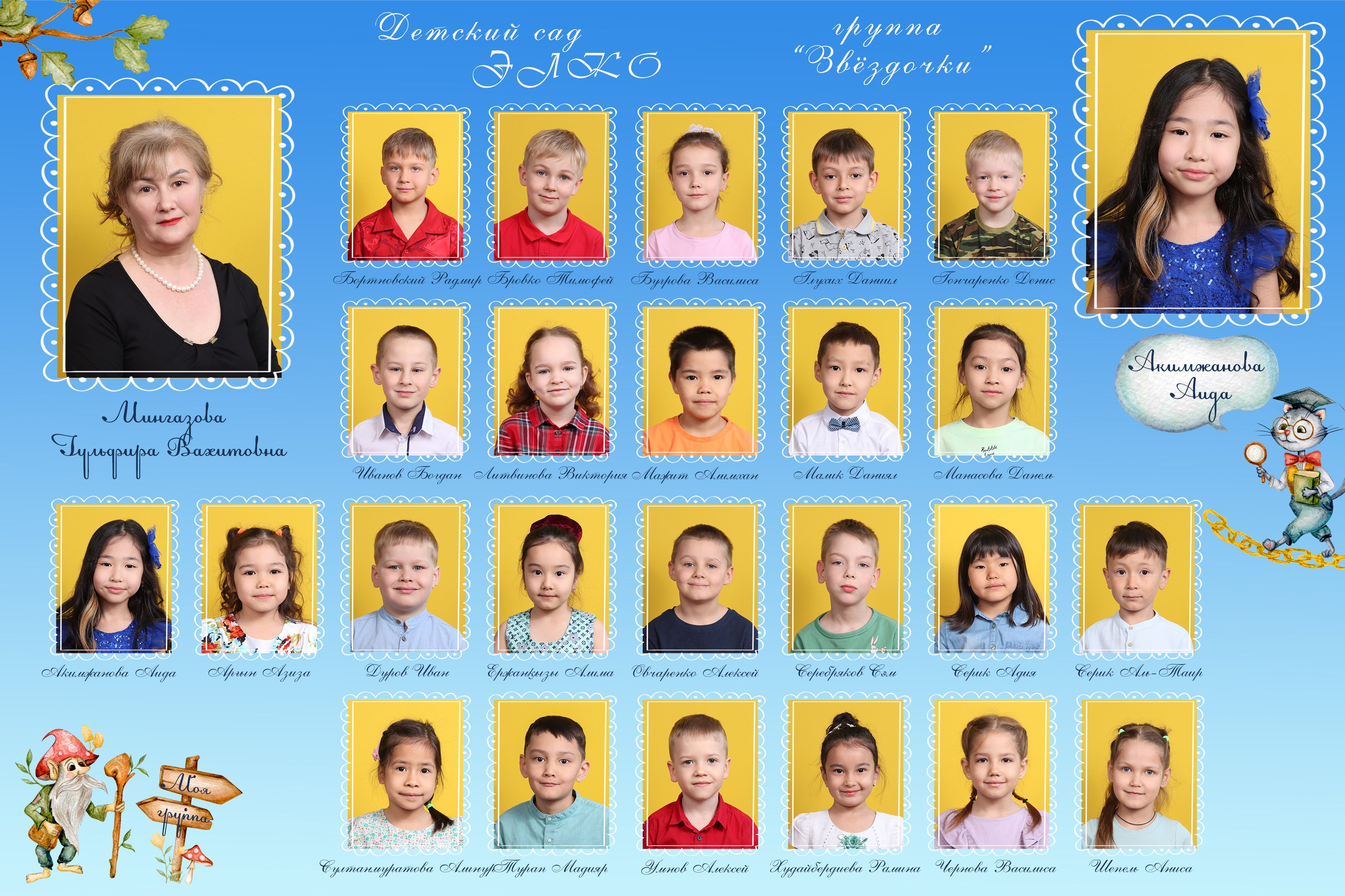 Сказки детства. Детский фотограф в Алматы, виньетки, выпускной альбом Алматы