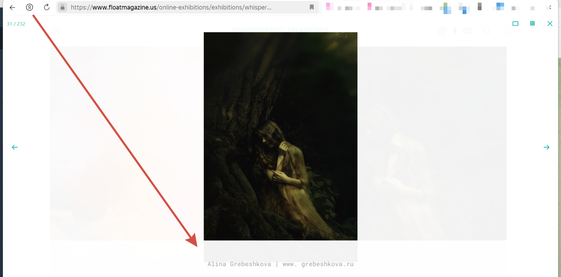Whispering Shadows Curated by Float Magazine. Арт фотограф Алина Гребешкова, Химки, Москва