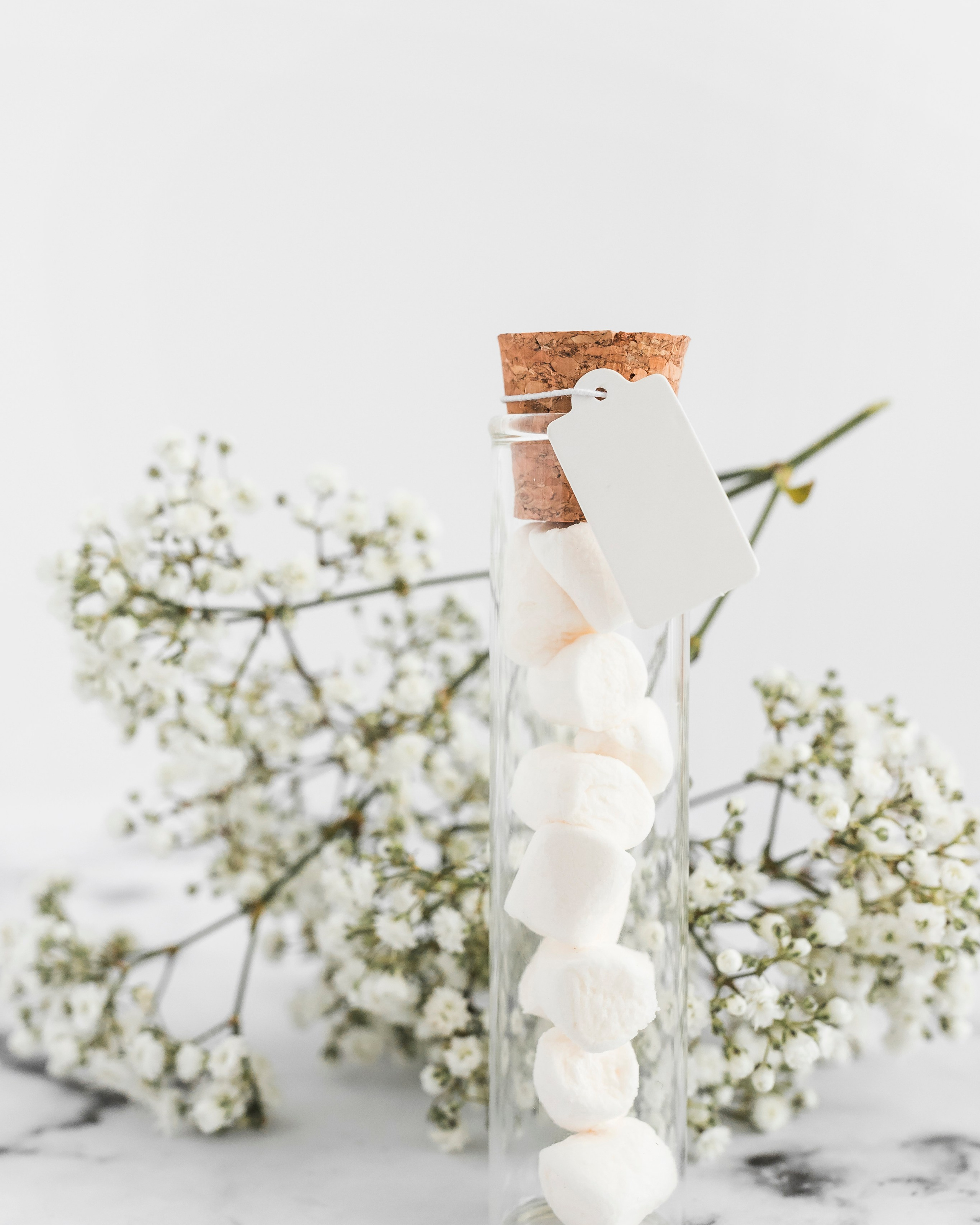 Предметная фотография с сушеной гипсофилой