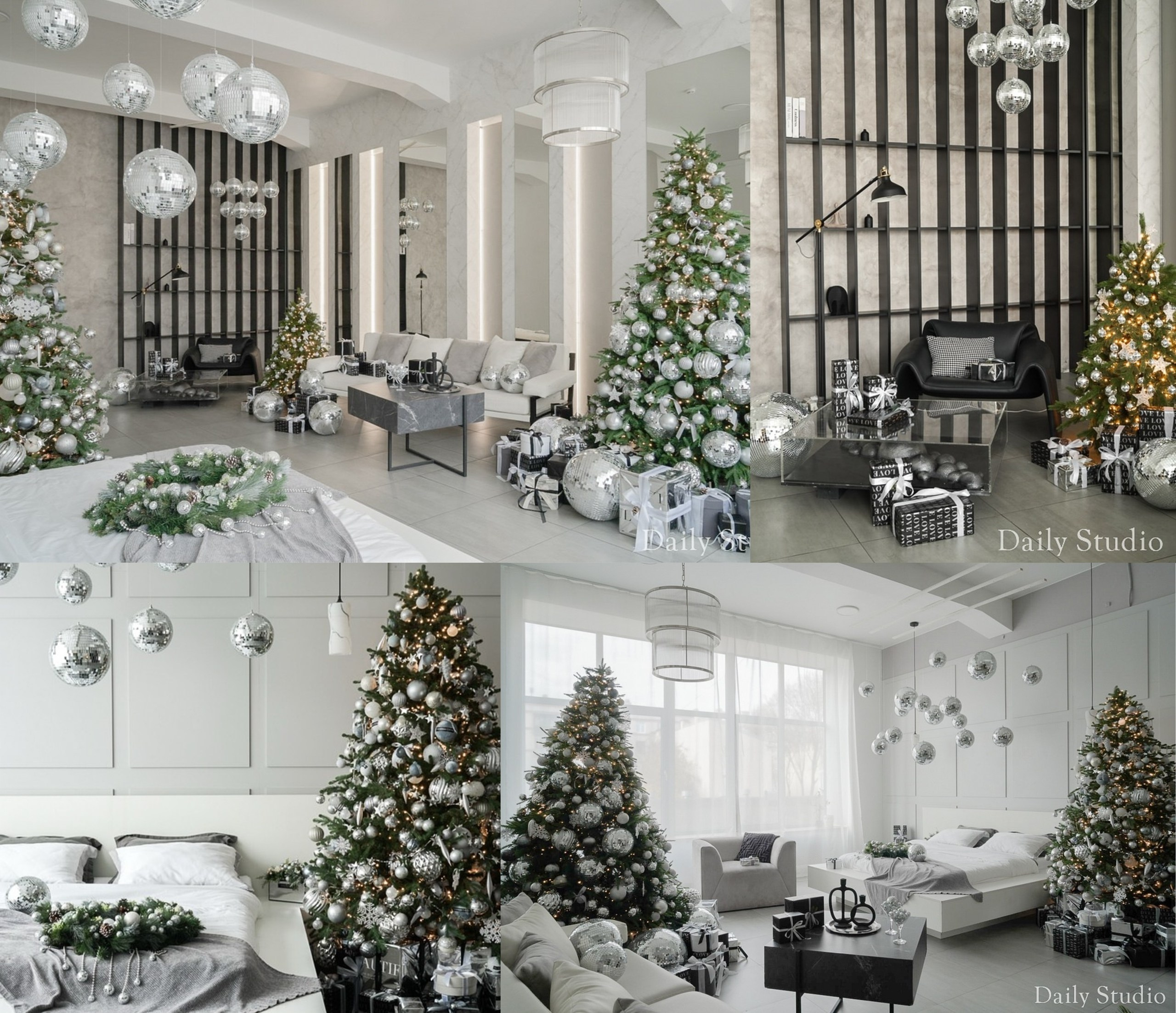 Новогодняя фотосессия с щенками далматинцами. Фотограф в Санкт-Петербурге, Анна Скворцова