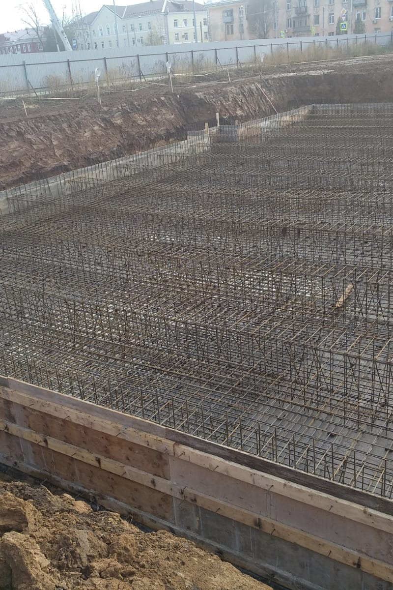 Фотографии рабочего процесса. Монолитное строительство домов в Самаре