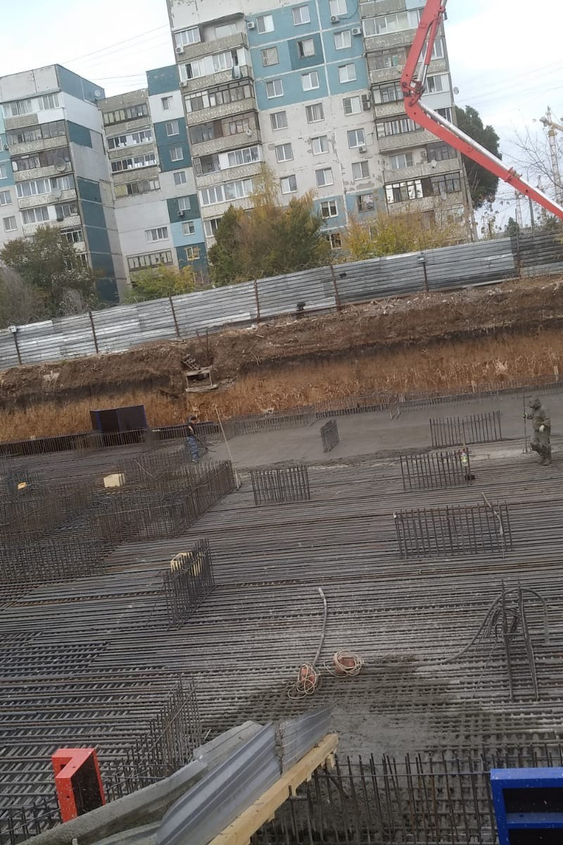 Фотографии рабочего процесса. Монолитное строительство домов в Самаре
