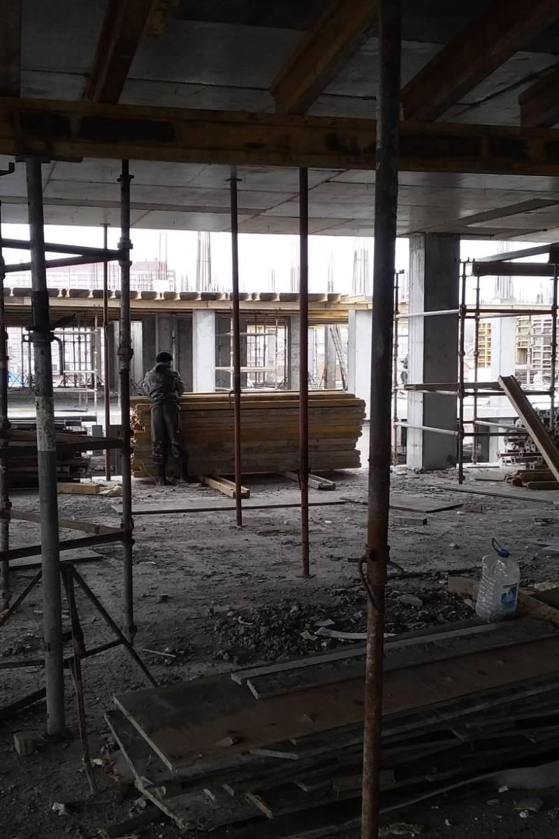 Фотографии рабочего процесса. Монолитное строительство домов в Самаре