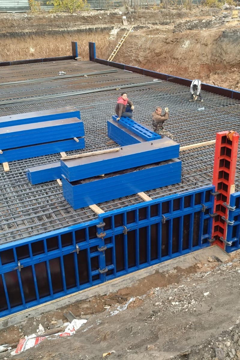 Фотографии рабочего процесса. Монолитное строительство домов в Самаре