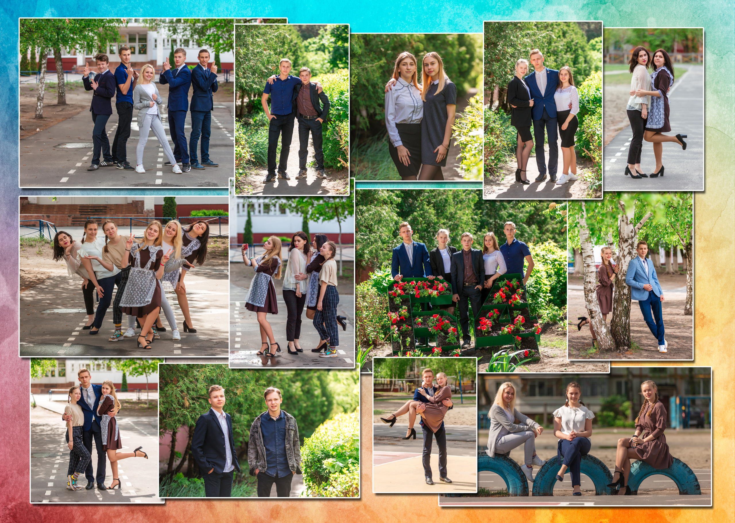 Цветной фон. Фотоцентр Перспектива: выпускные альбомы, фотошкола, курсы фотографии