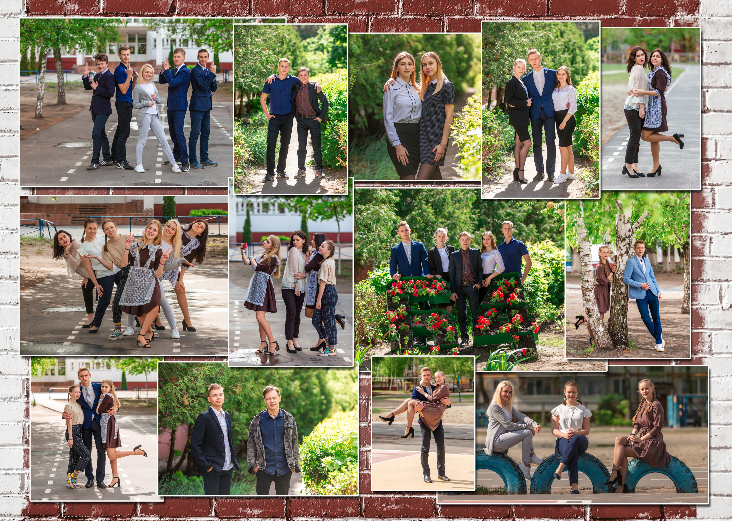 Кирпичная стена. Фотоцентр Перспектива: выпускные альбомы, фотошкола, курсы фотографии