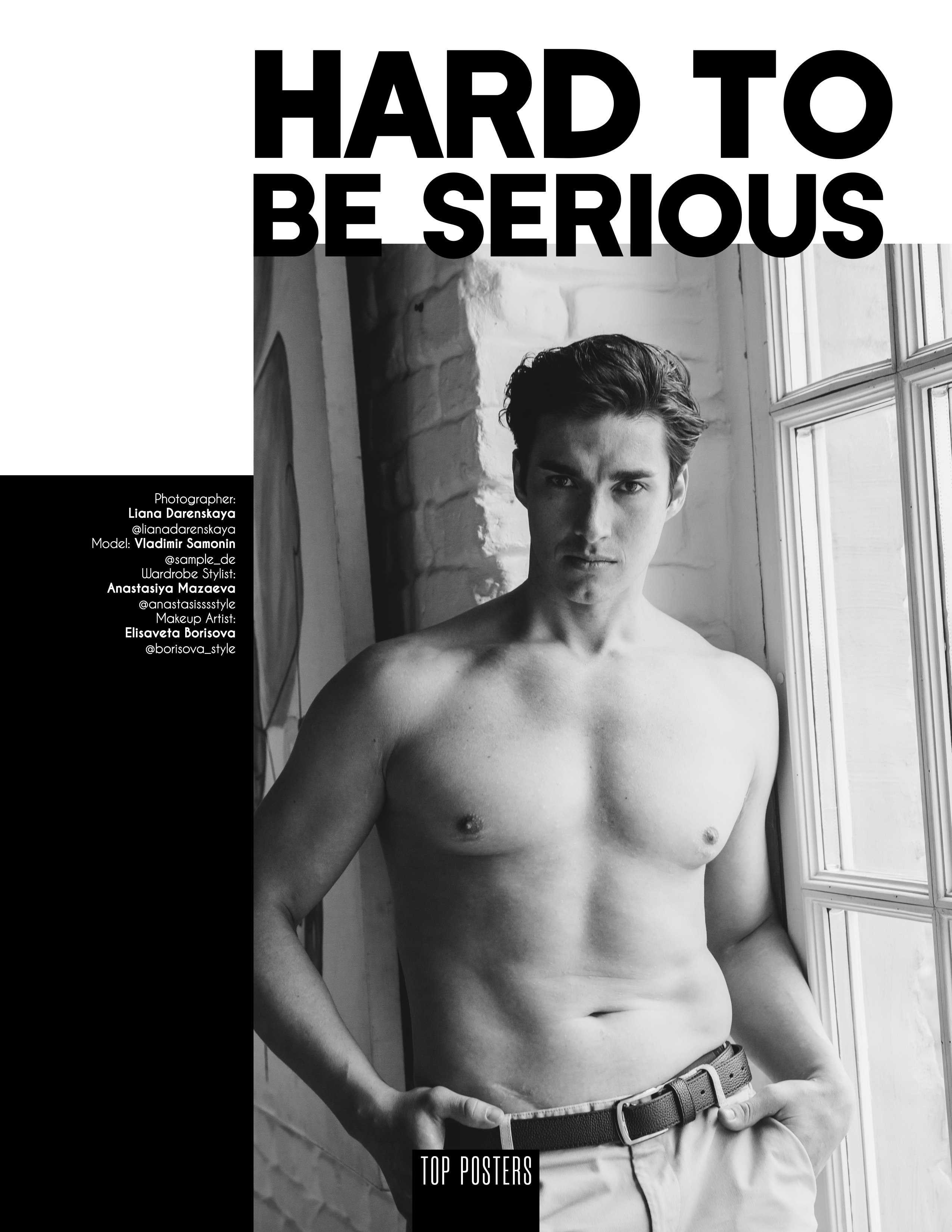 Мужская сессия в журнале TOP POSTERS. Visual artist, photographer Liana Darenskaya, Moscow