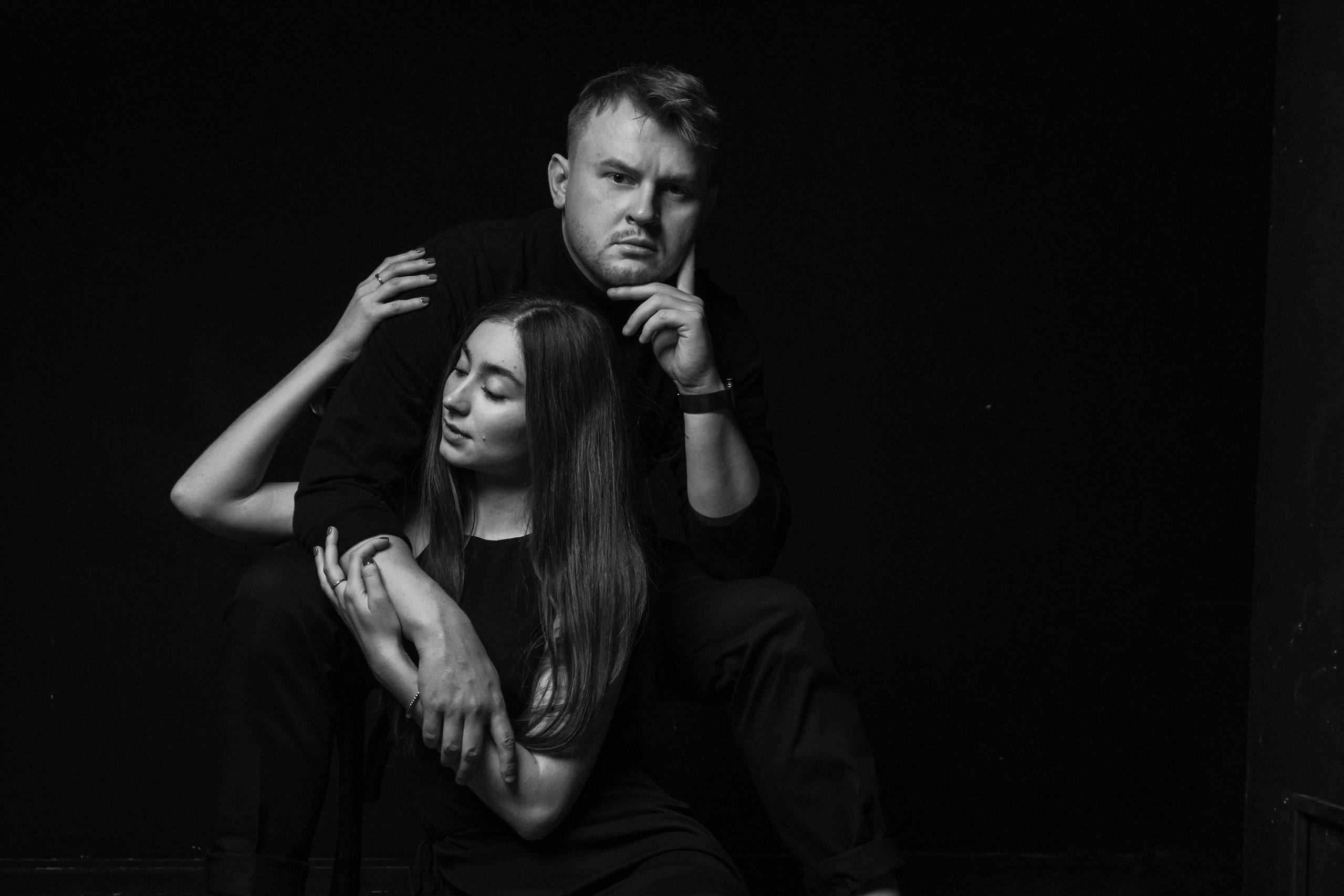 Фотосессия Love Story в студии в Москве, примеры фотографий, цена.