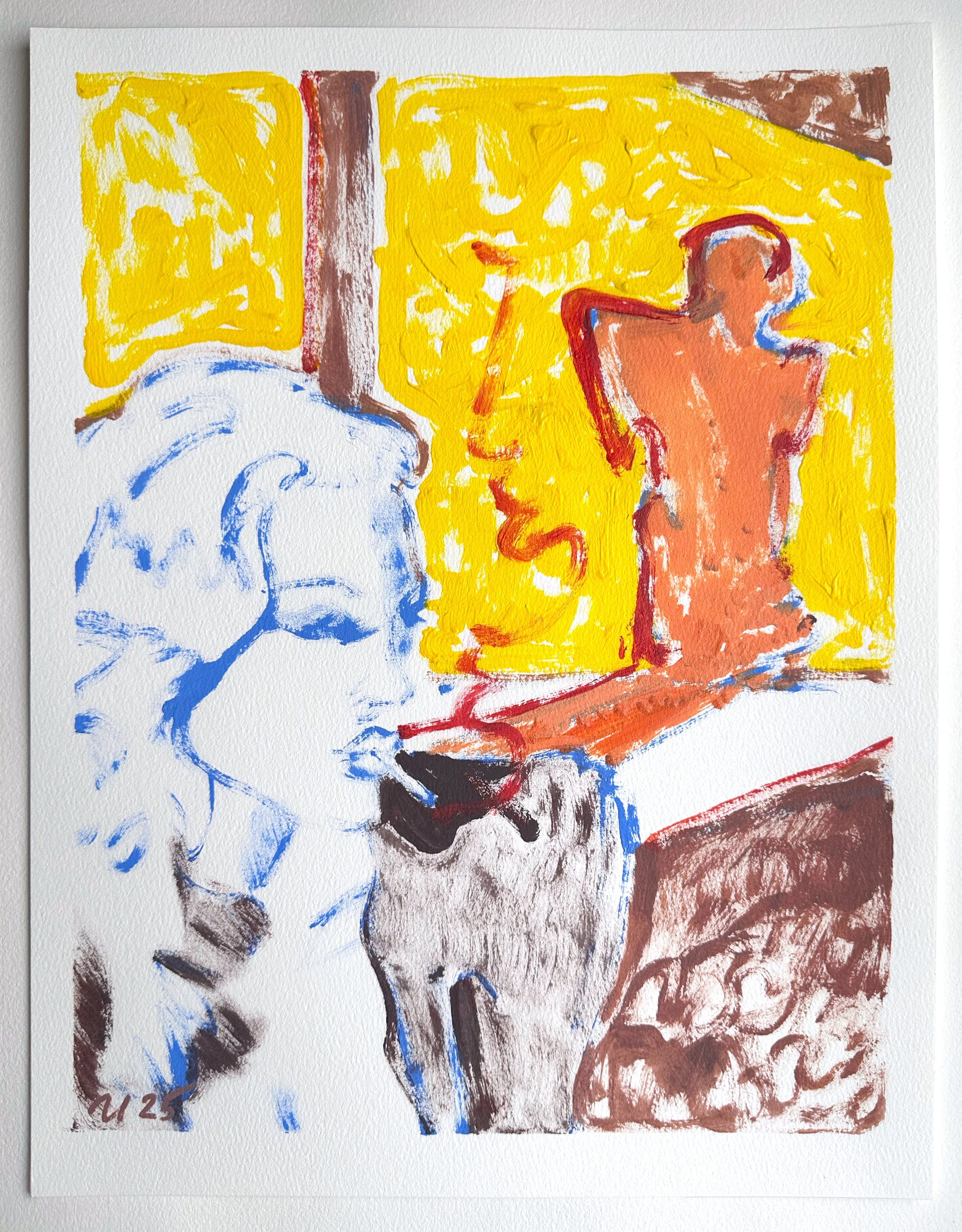 Доступные работы на бумаге (акрил/масло). Визуальный художник Илья Филатов