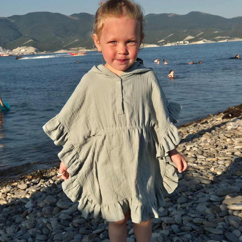 067 Туника-пончо. Эко-одежда для детей