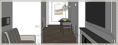 Планировка интерьера.