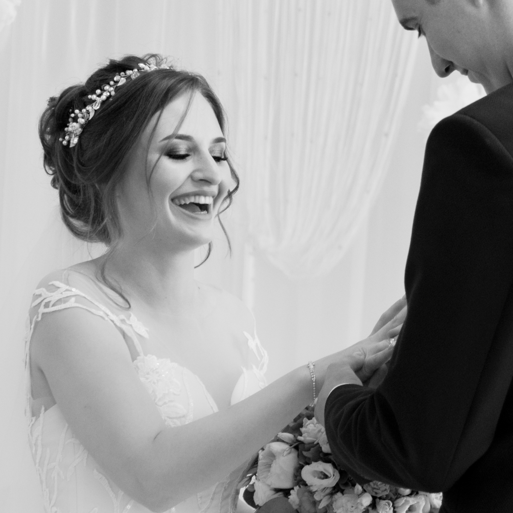 Фотосессия невесты, живые фотографии