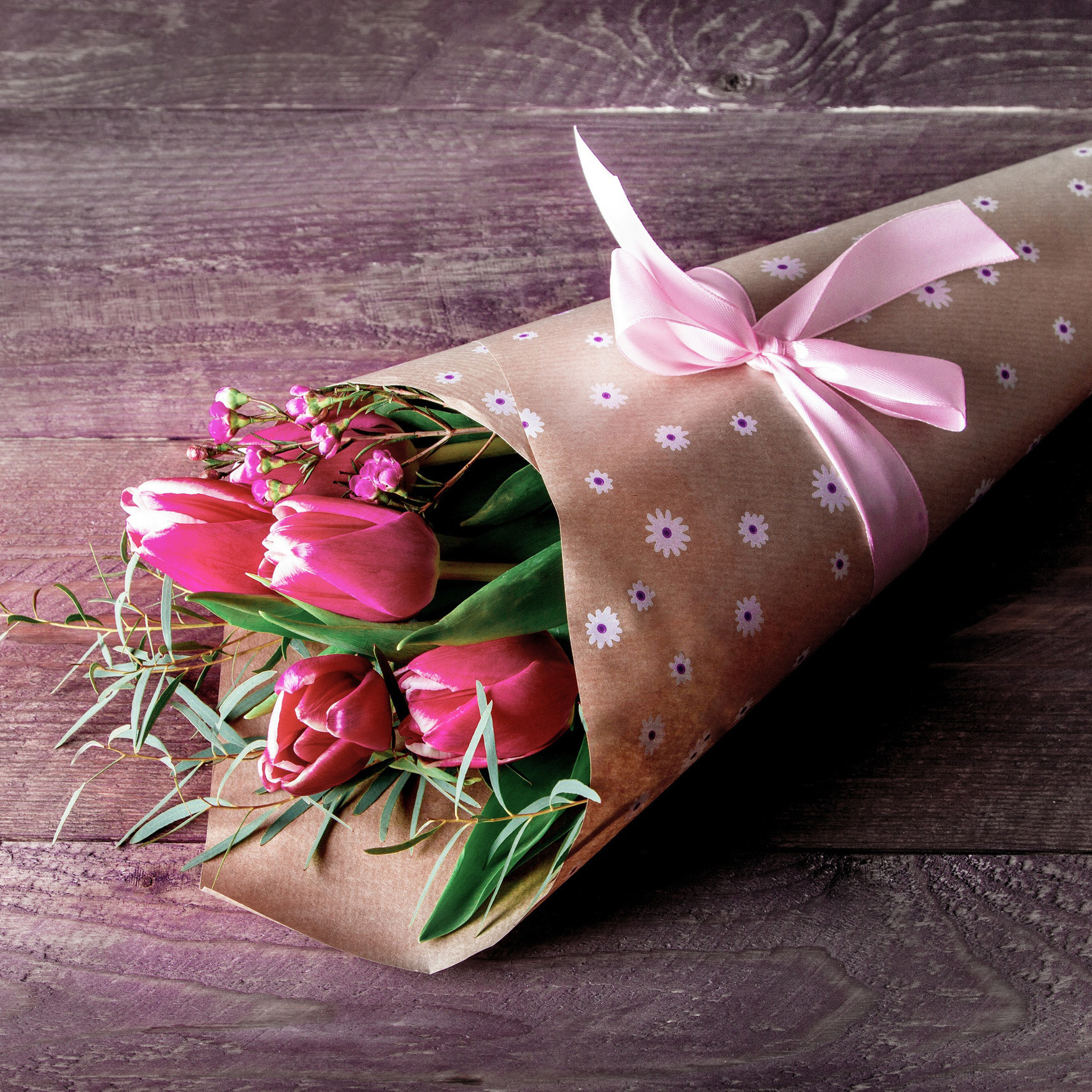 Букетик из тюльпанов. Флорист Маргарита Гладкова