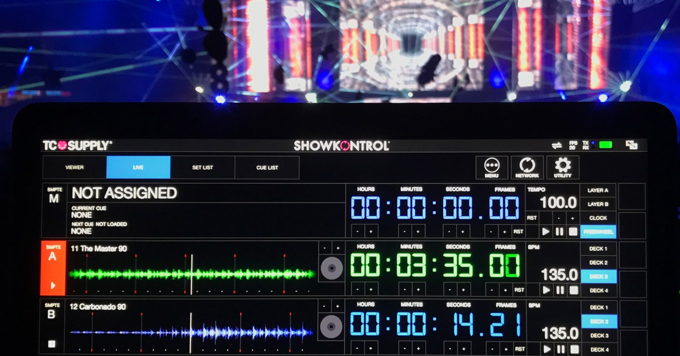 Синхронизация шоу timecode. Crea.team