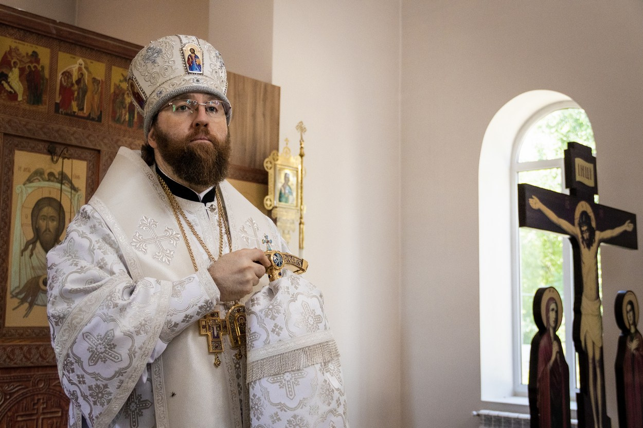 Митрополит Игнатий совершил малое освящение храма Вознесения Господня. Саратовское Юго-Западное благочиние