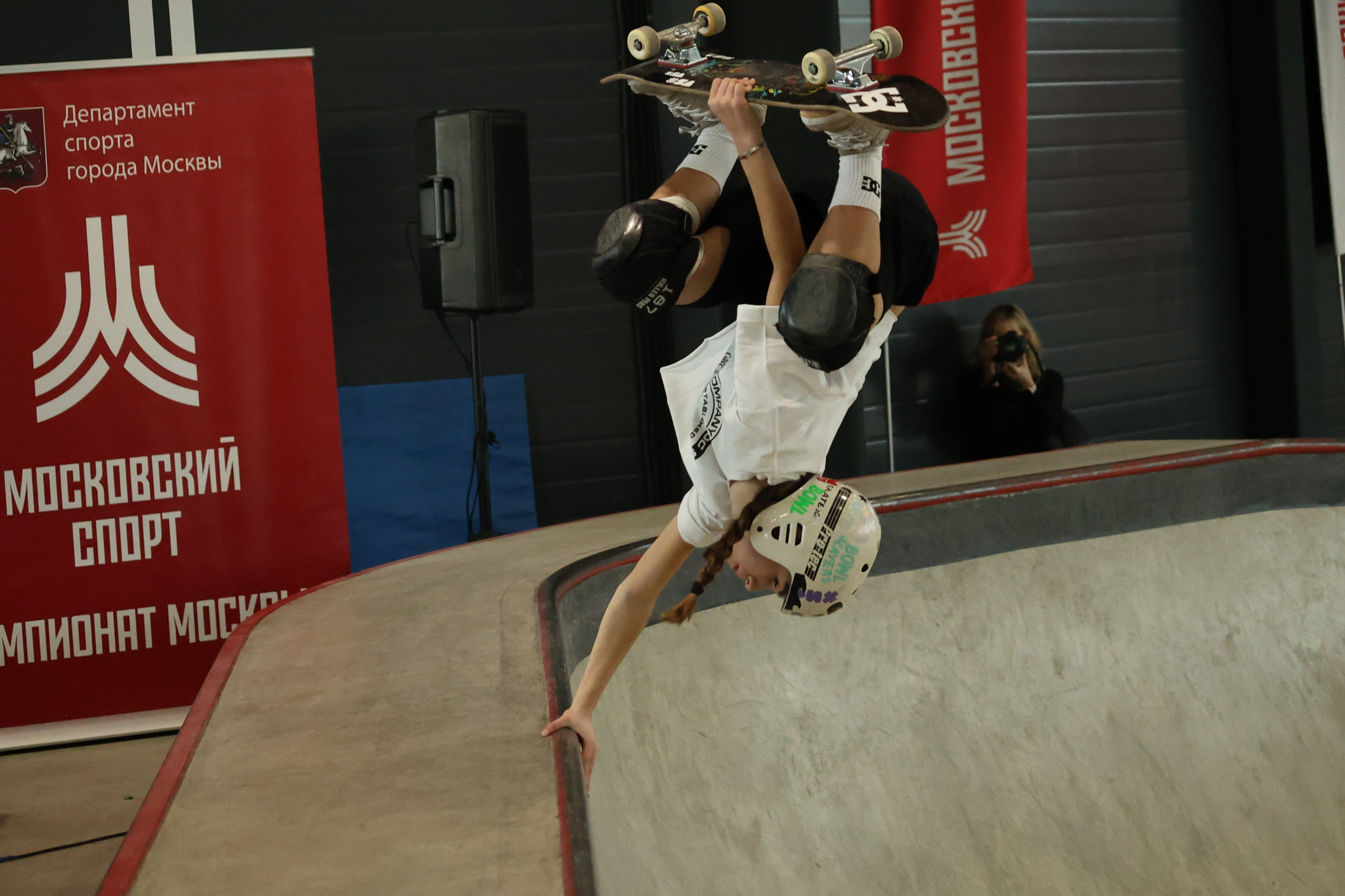 Чемпионка Москвы по скейтборду на Чемпионате Москвы среди юниоров 2025г.